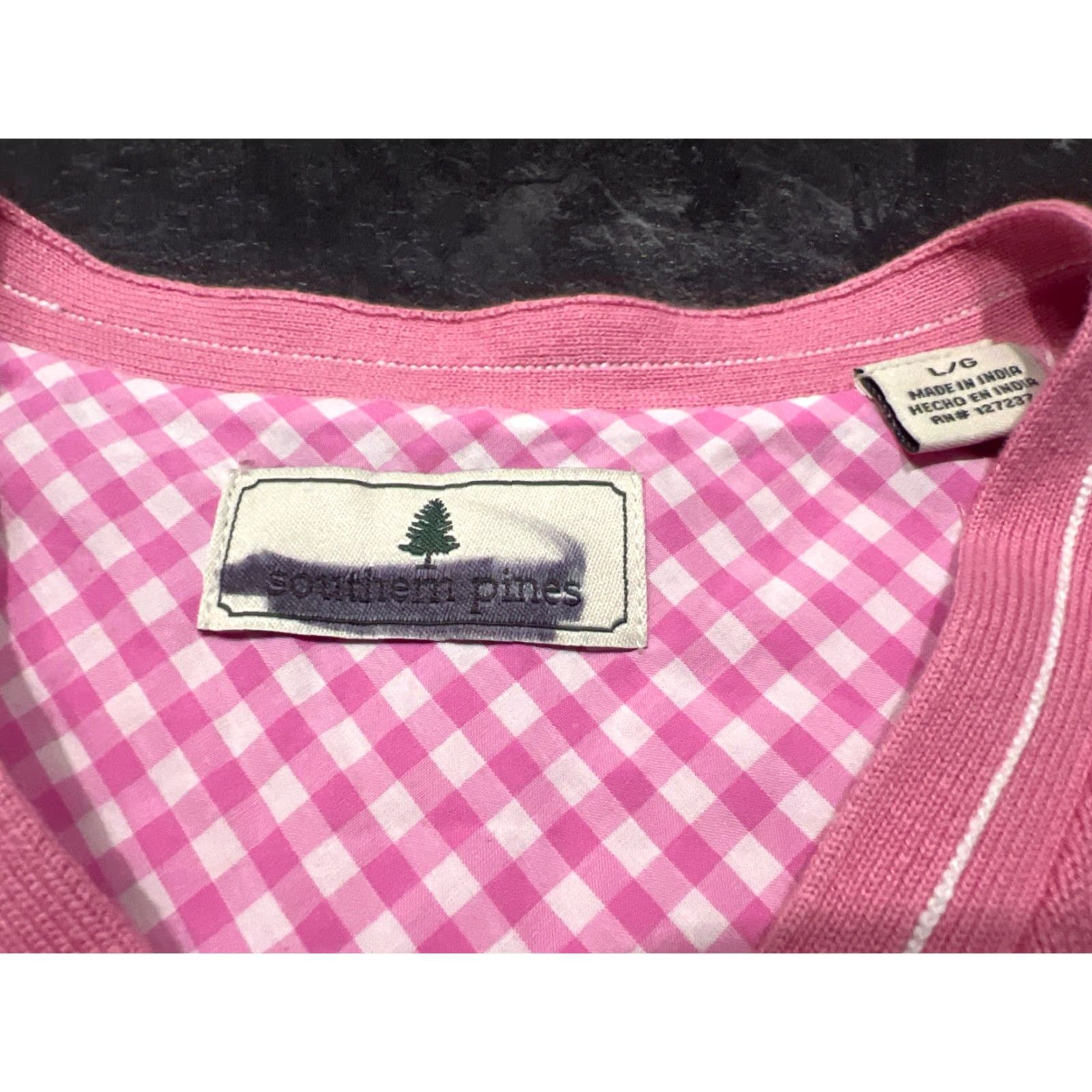 Pinko Southern Pines Men V-Neck Sweater Vest Golf Preppy Pink L Size US L / EU 52-54 / 3 - 6 Thumbnail