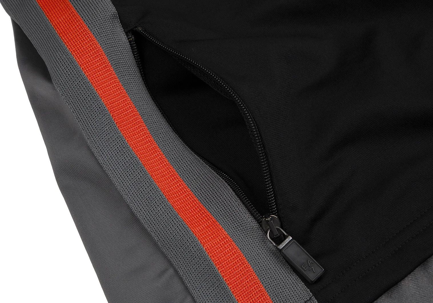 Emporio Armani Track Jacket with Contrast Panels in Black and Gray Size US L / EU 52-54 / 3 - 8 Thumbnail