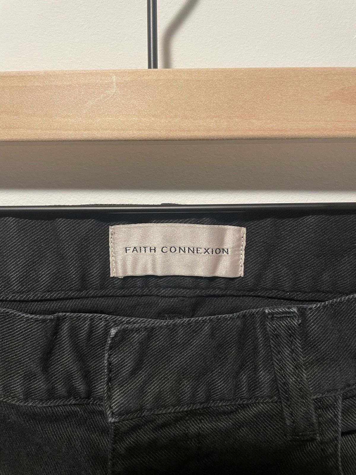 Faith Connexion Faith Connexion Black Panel Denim Size US 29 - 3 Thumbnail