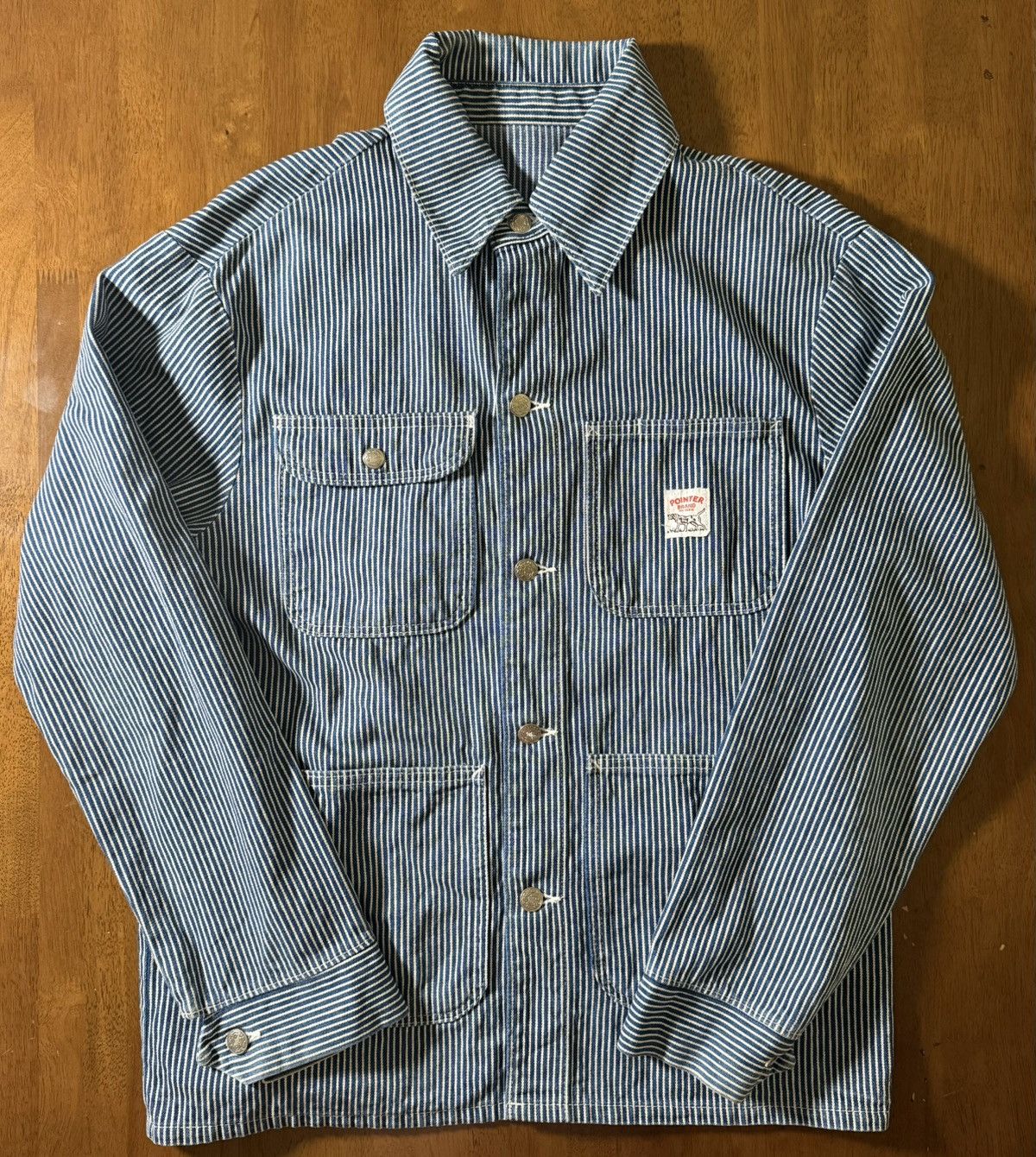 Pointer Vintage Pointer Brand Hickory Stripe Chore Jacket USA Medium Size US M / EU 48-50 / 2 - 1 Thumbnail