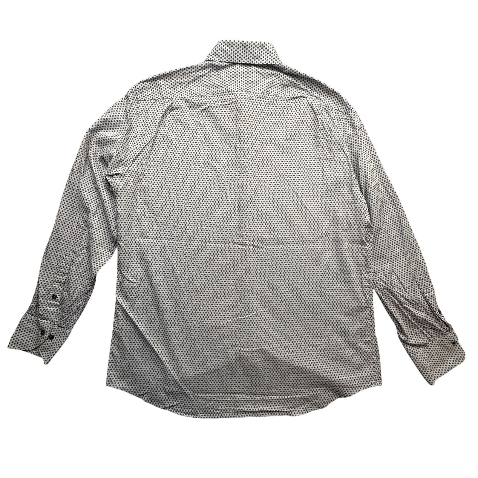 Strenstroms Stenströms Fitted Body Button Up Dress Shirt Mens XL 17.5 44 Size US XL / EU 56 / 4 - 4 Thumbnail