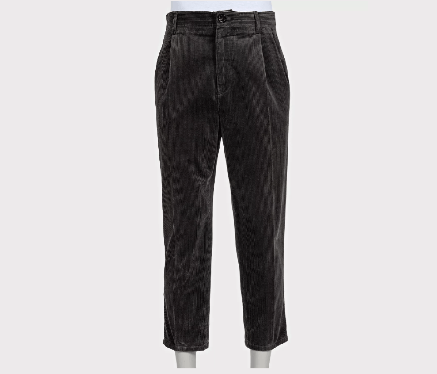 Brunello Cucinelli Brunello Cucinelli Gray Corduroy Pants IT54 XXL Size US 38 / EU 54 - 1 Thumbnail