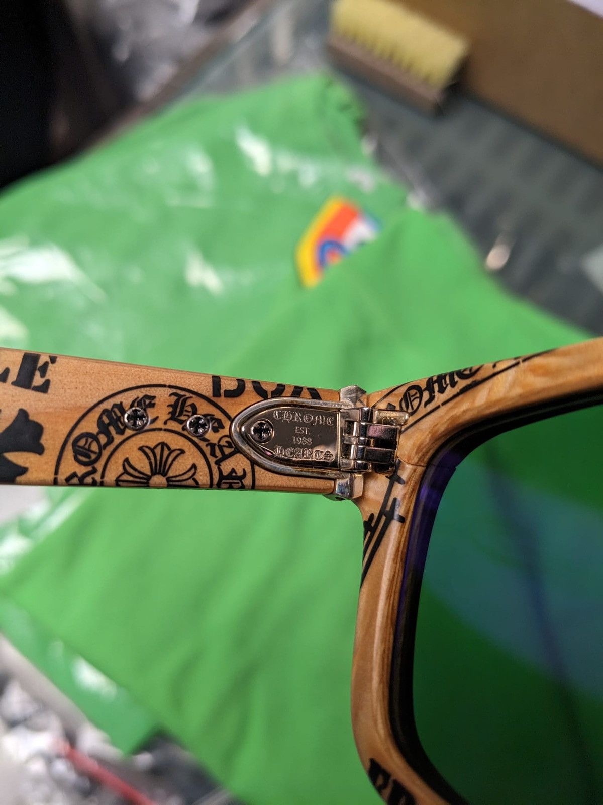 Chrome Hearts CHROME HEARTS LILITH WOOD SUNGLASSES Size ONE SIZE - 9 Thumbnail