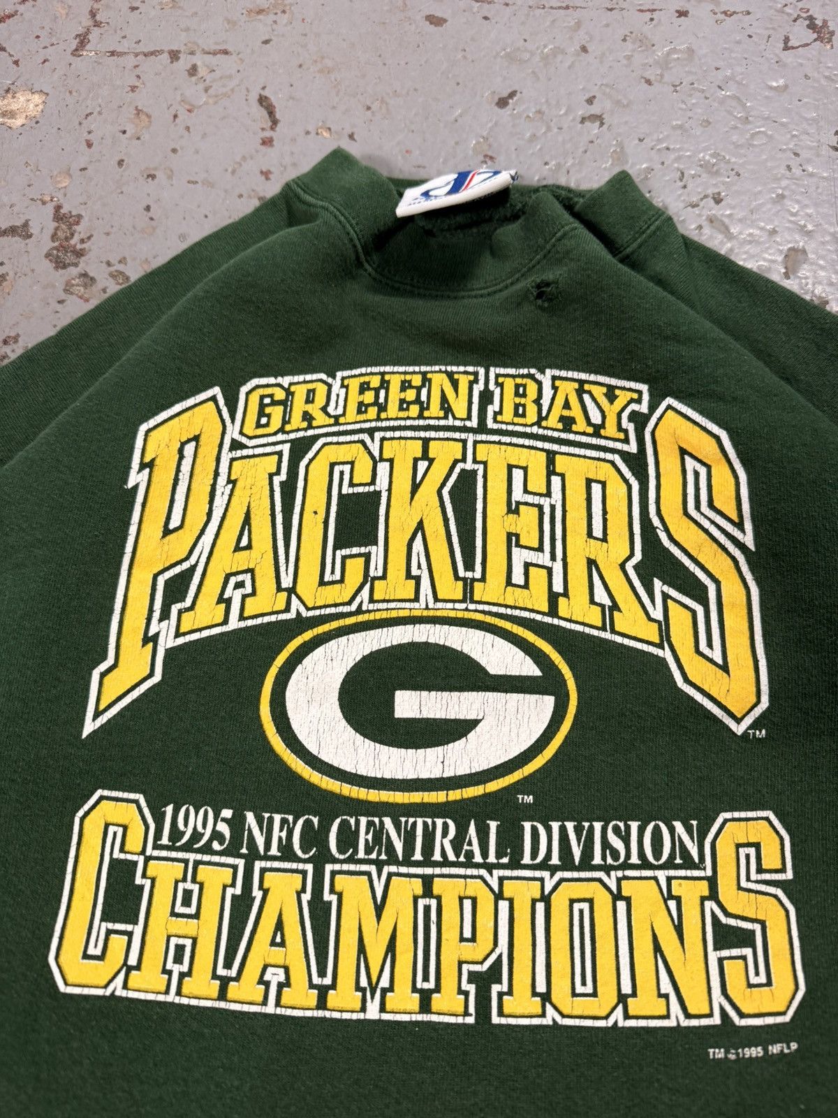 NFL Vintage 1995 Green Bay Packers NFC Champs Crewneck Size US XL / EU 56 / 4 - 4 Thumbnail