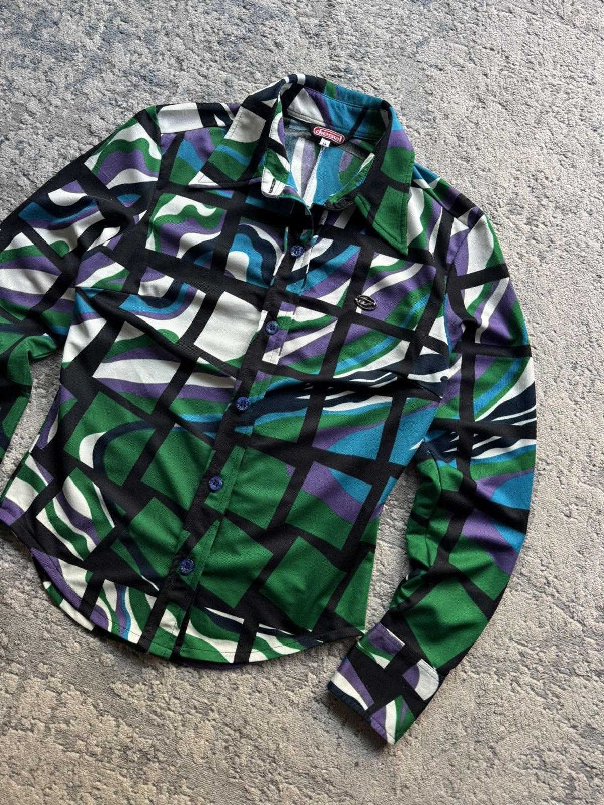 Diesel Diesel Vintage Abstraction Printed Y2K shirt Size M Size M / US 6-8 / IT 42-44 - 3 Thumbnail
