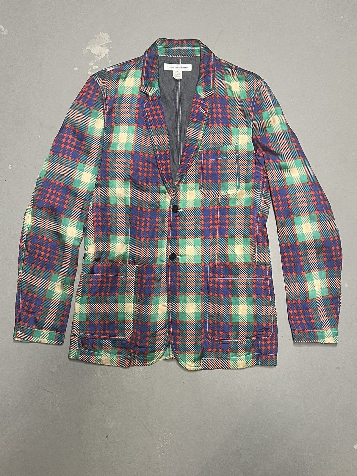 Comme des Garcons SHIRT Comme Des Garcons SHIRT Multicoloured Blazer Size US XL / EU 56 / 4 - 1 Thumbnail