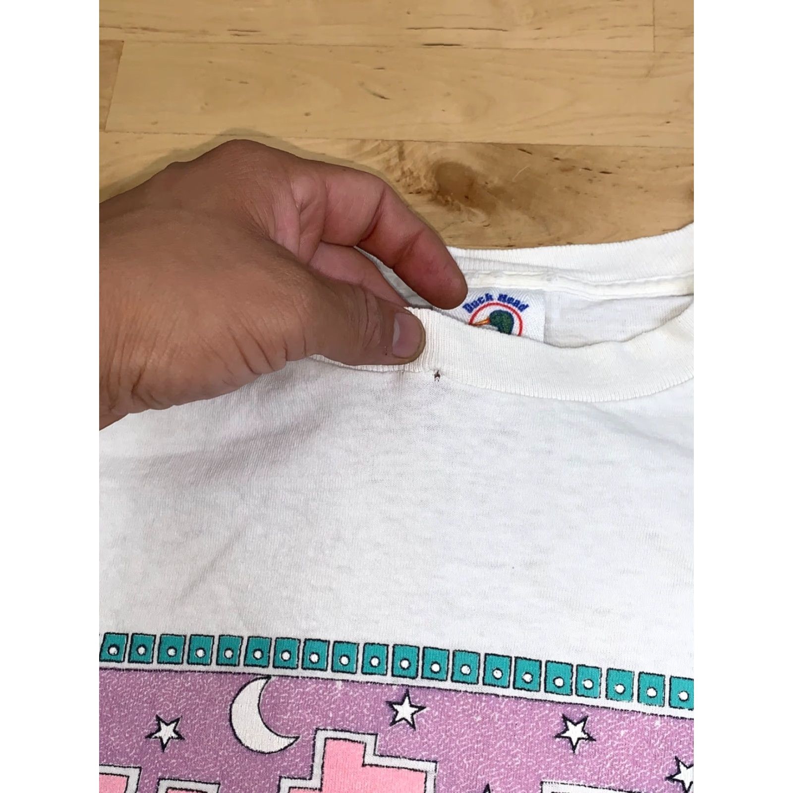 Vintage VINTAGE California Shirt XL White Coyote Desert Southwest 11956 Size US XL / EU 56 / 4 - 6 Thumbnail