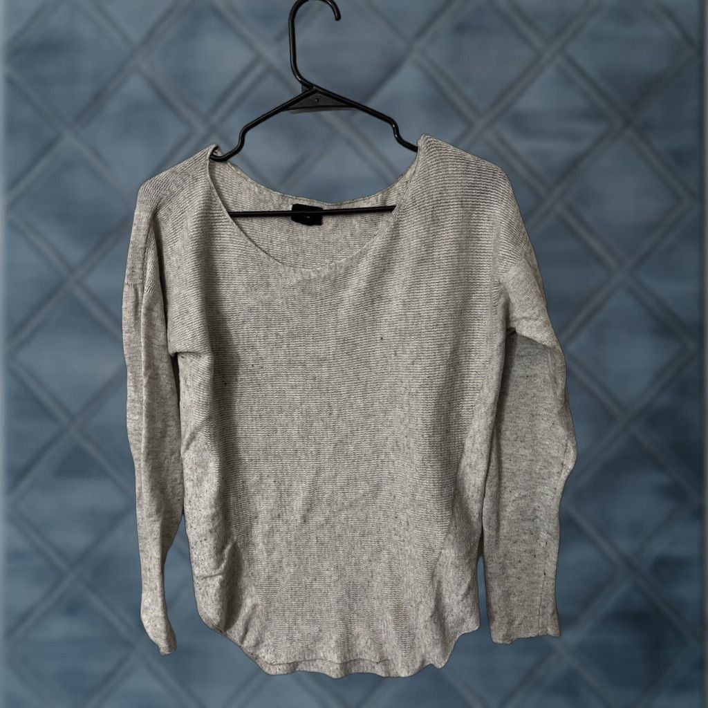Vintage FATE Sweater Shirt Womens Medium Gray Scoop Neck Long Sleeve Pullover All Seasons Regular Size M Womens Size M / US 6-8 / IT 42-44 - 1 Thumbnail