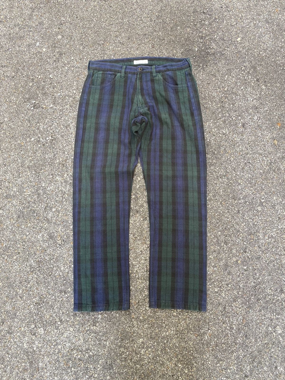 Designer × Karl Helmut Karl Helmut SAMPLE Checkered Cotton Pants Size US 32 / EU 48 - 1 Thumbnail