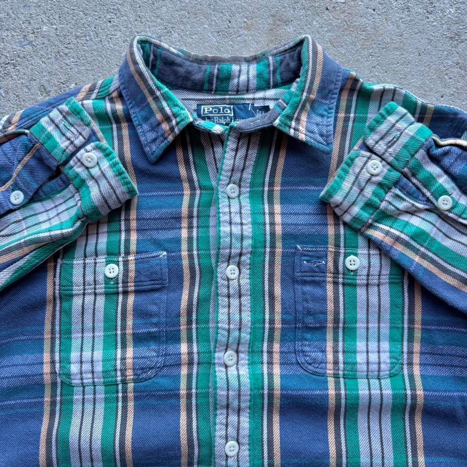 Polo Ralph Lauren 90s Plaid Cotton Polo Ralph Lauren Button Up Shirt Size US M / EU 48-50 / 2 - 1 Thumbnail