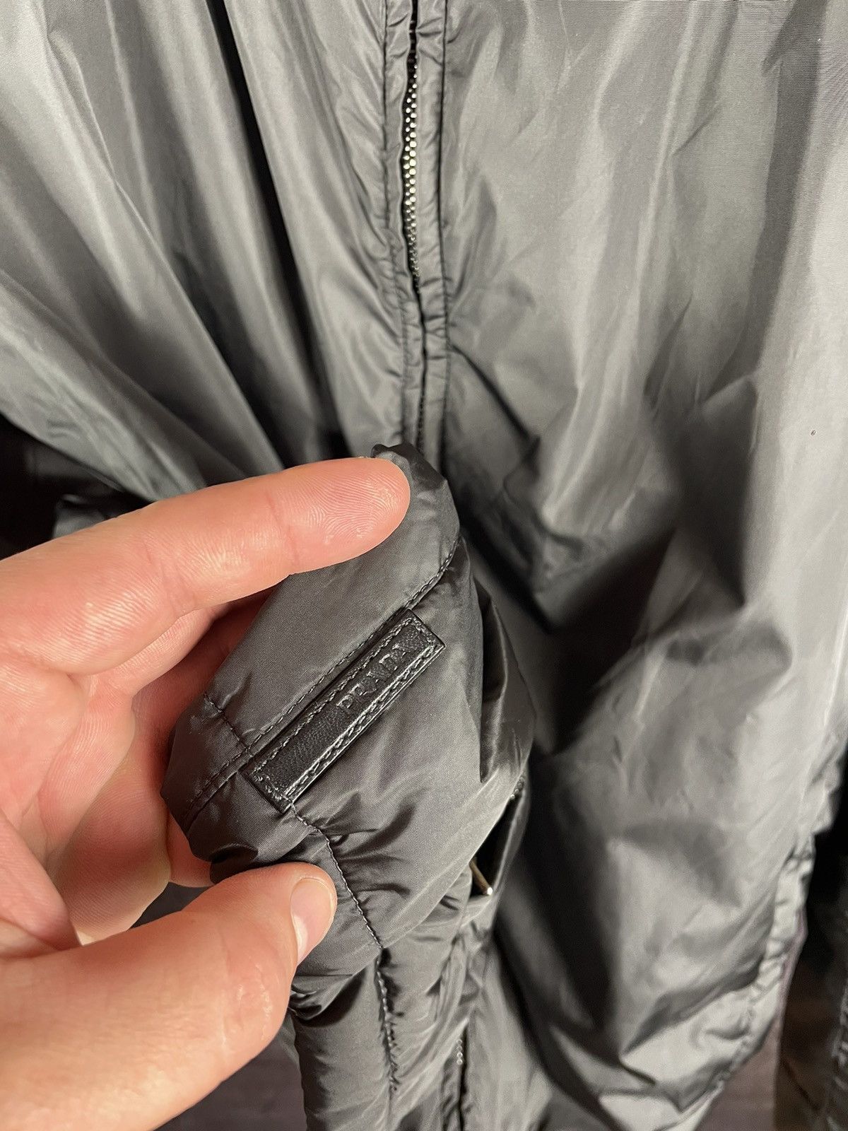Prada Vintage Prada Black Tab Nylon Bomber Jacket 00’s Size US L / EU 52-54 / 3 - 10 Thumbnail