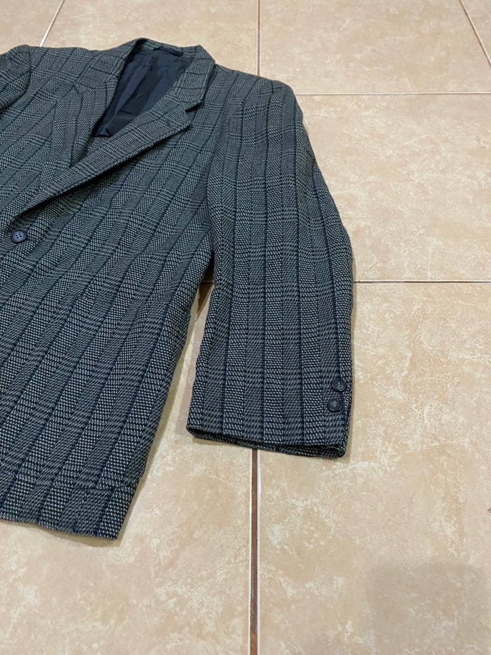Japanese Brand × Vintage Vintage Blue Hills Checker Blazer Size US M / EU 48-50 / 2 - 2 Thumbnail