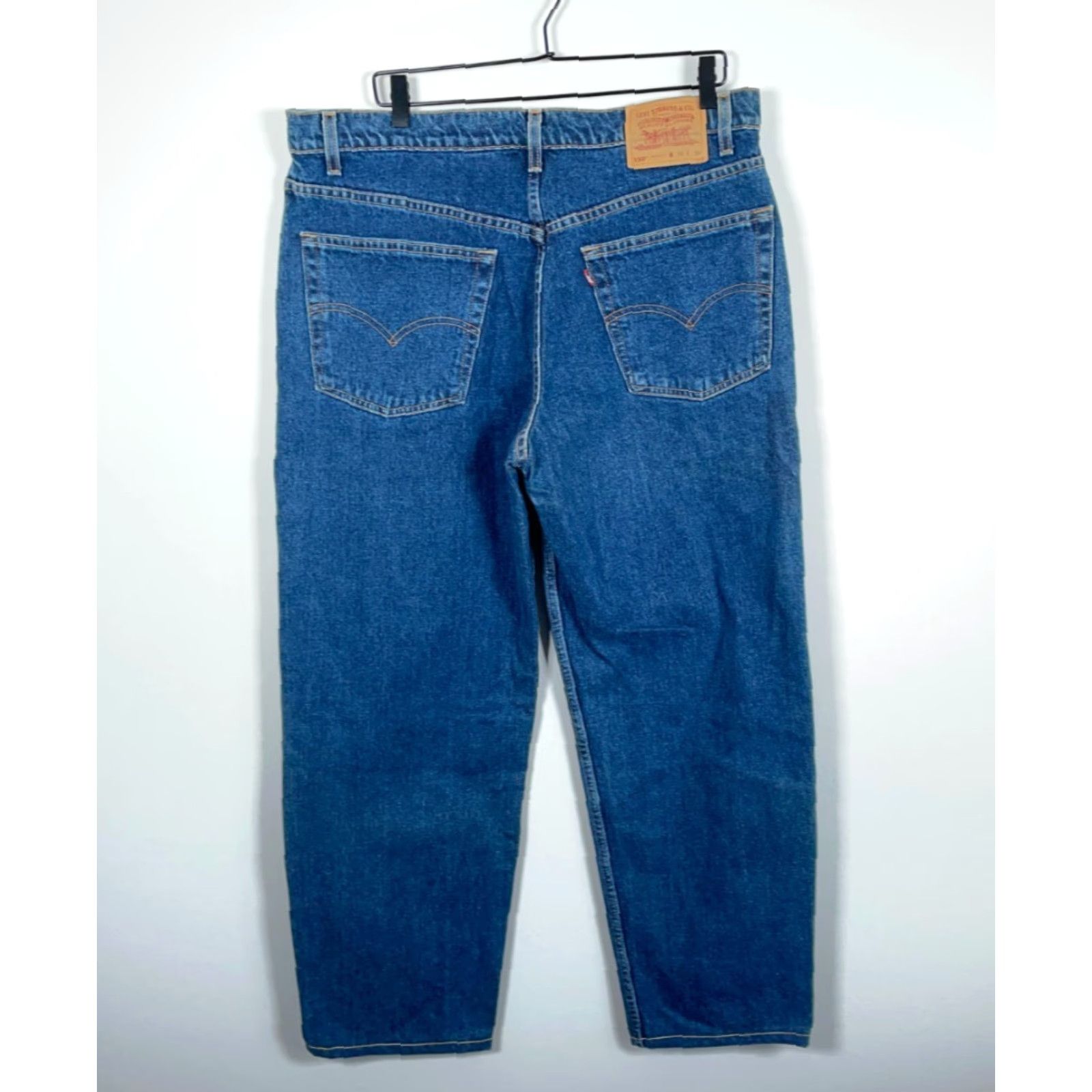 Levi's VINTAGE Levi's 550 Jeans Men’s 38 x 34 Blue Relaxed Fit 1998 90s Grunge Retro 29 Inseam Zip Fly Straight Mens Regular Denim 100% Cotton Mexico Size US 36 / EU 52 - 2 Thumbnail