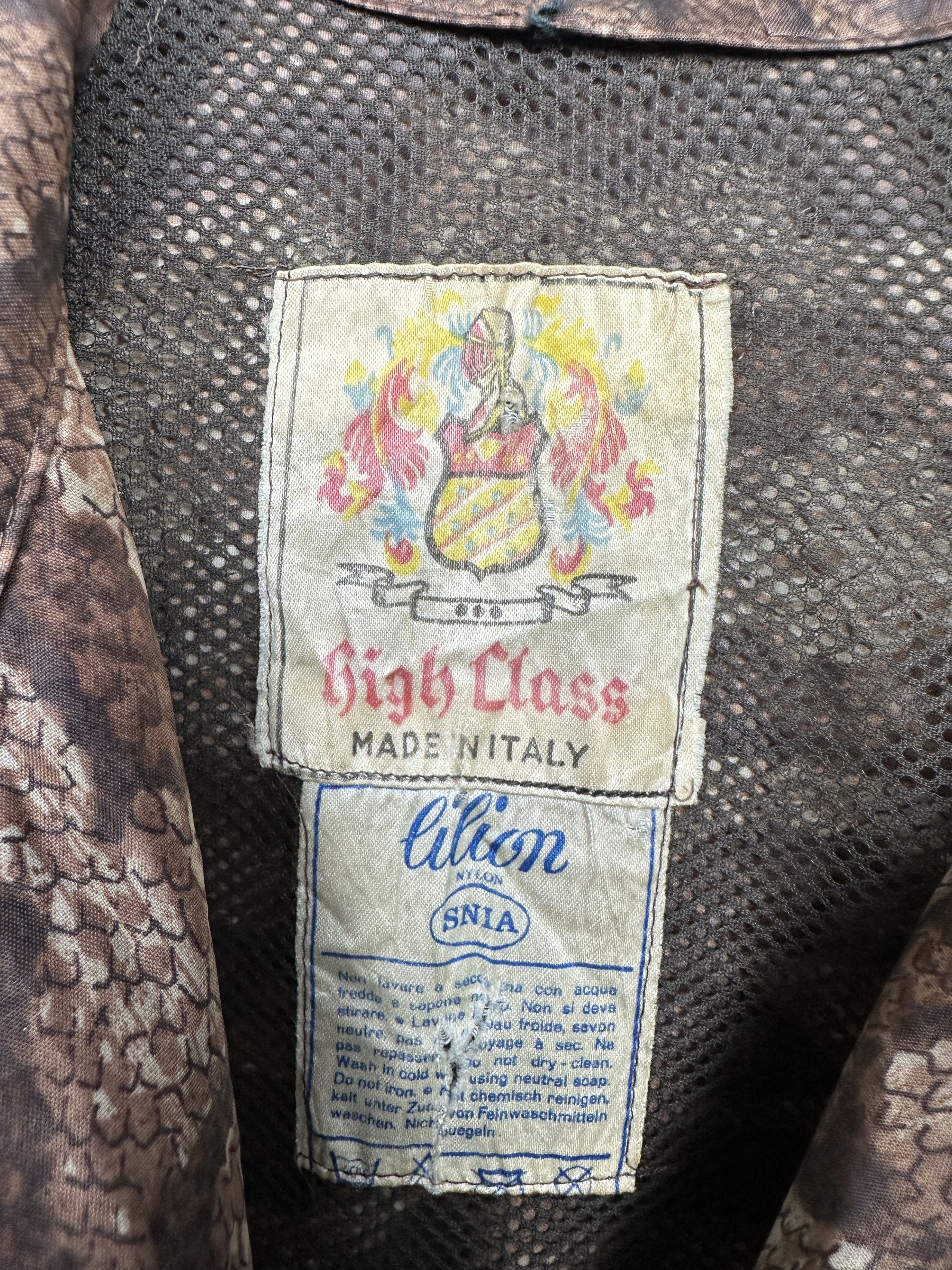 Vintage Lilion 60s Vintage Womens Raincoat Jacket Snake Skin Size L / US 10 / IT 46 - 3 Thumbnail