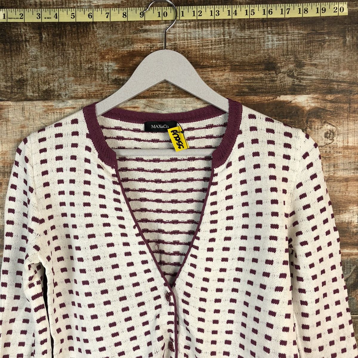 MAX&Co. Max & Co Purple Cardigan Knitwear #A2255 Size S / US 4 / IT 40 - 4 Thumbnail