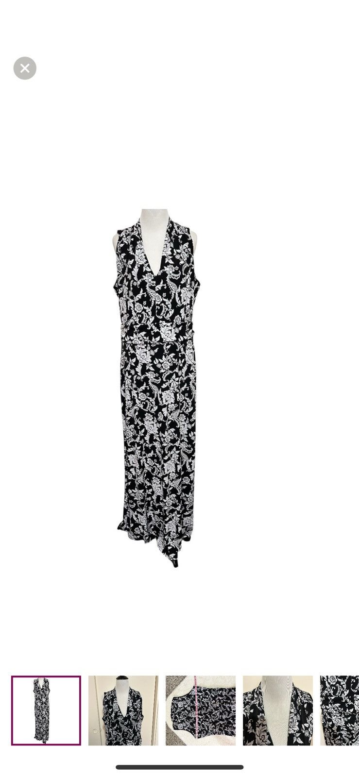 White House Black Market White House black market large floral maxi dress Size L / US 10 / IT 46 - 1 Thumbnail