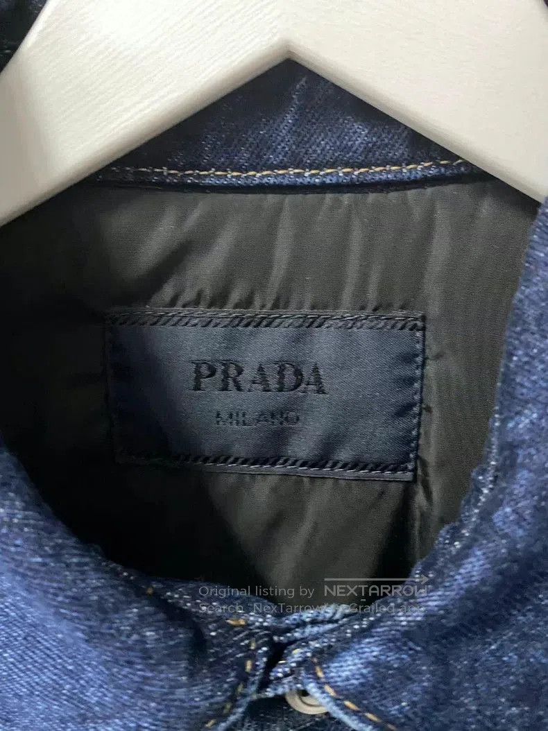 Prada Prada Denim Cotton Jacket Coat. Size US L / EU 52-54 / 3 - 4 Thumbnail