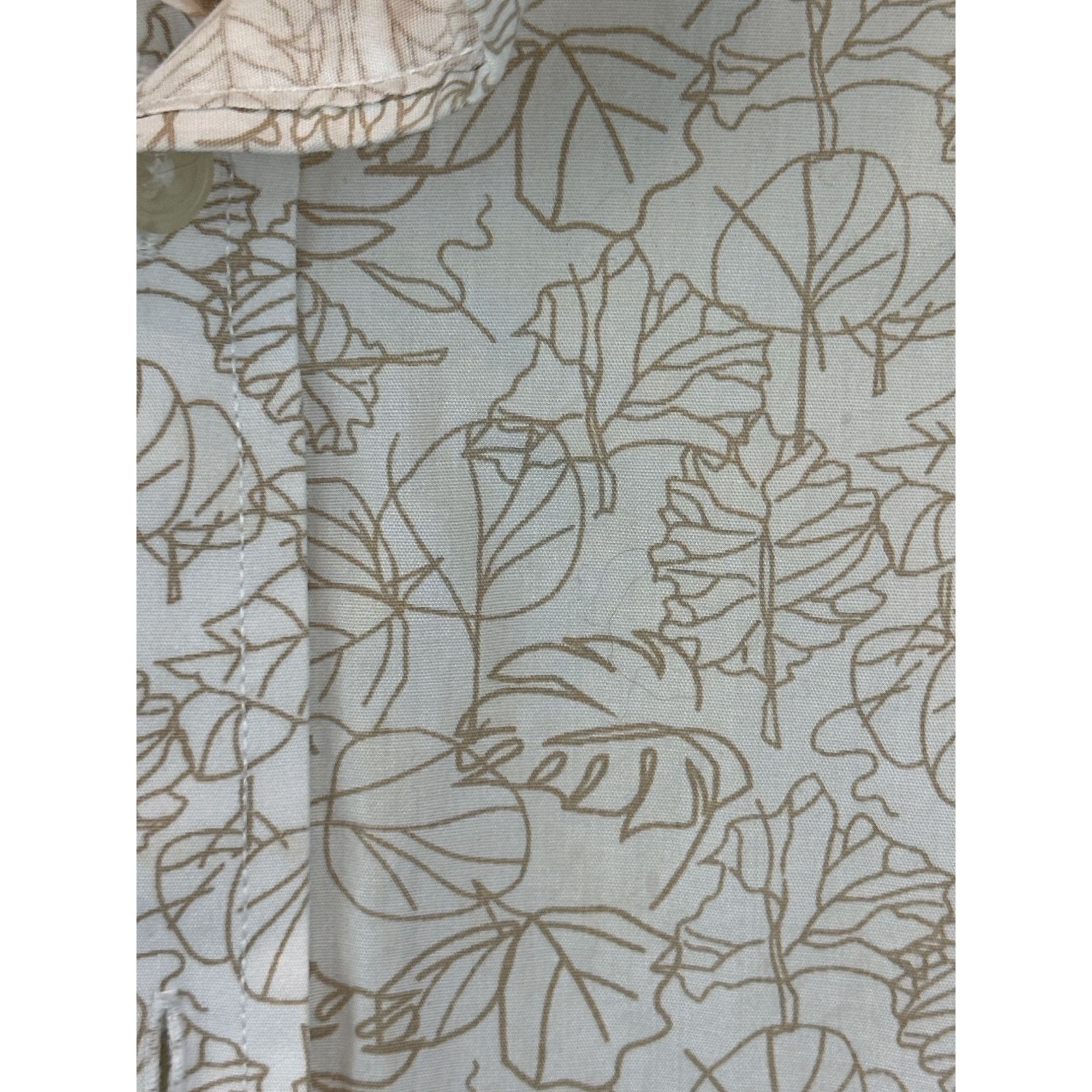 Pronto Uomo Pronto Uomo Mens XXL Beige Leaf Print Short-Sleeve Button-Up Size US XXL / EU 58 / 5 - 3 Thumbnail