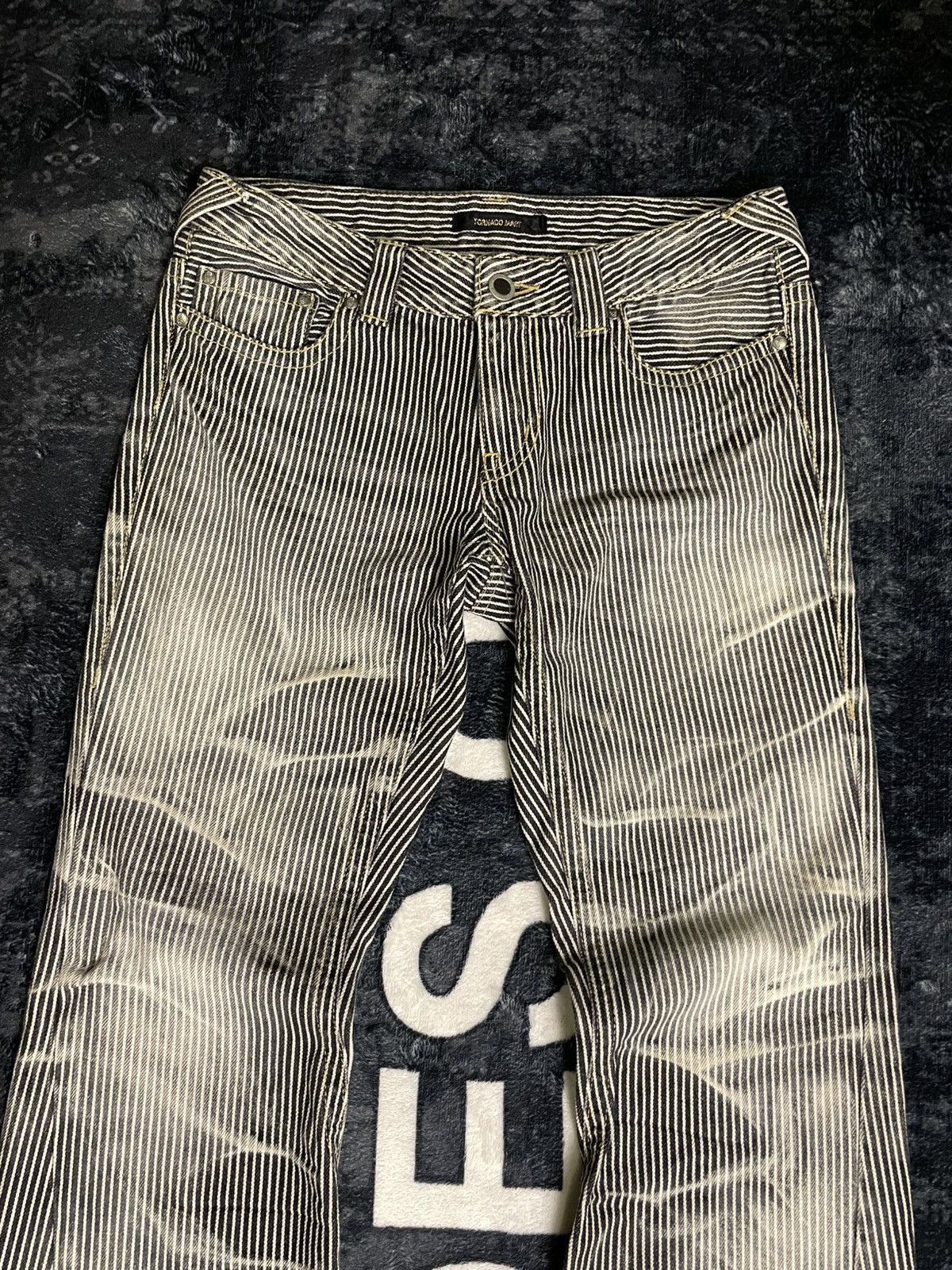 Le Grande Bleu (L.G.B.) × Tornado Mart Tornado Mart Whisker Flare Pant Size US 30 / EU 46 - 2 Thumbnail