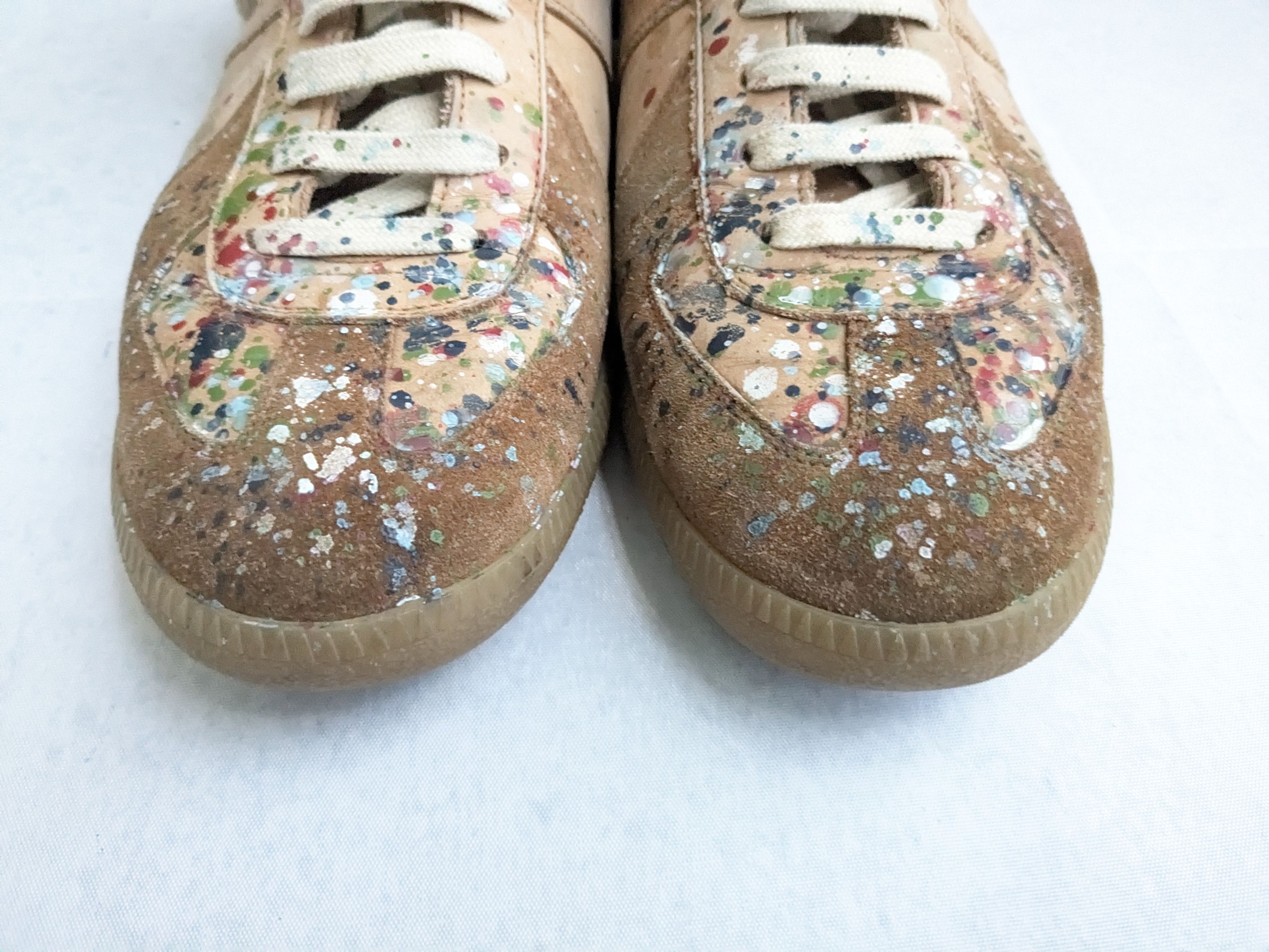 Maison Margiela Maison Margiela Replica GAT Paint Splatter 10 43 Brown Size US 10 / EU 43 - 3 Thumbnail