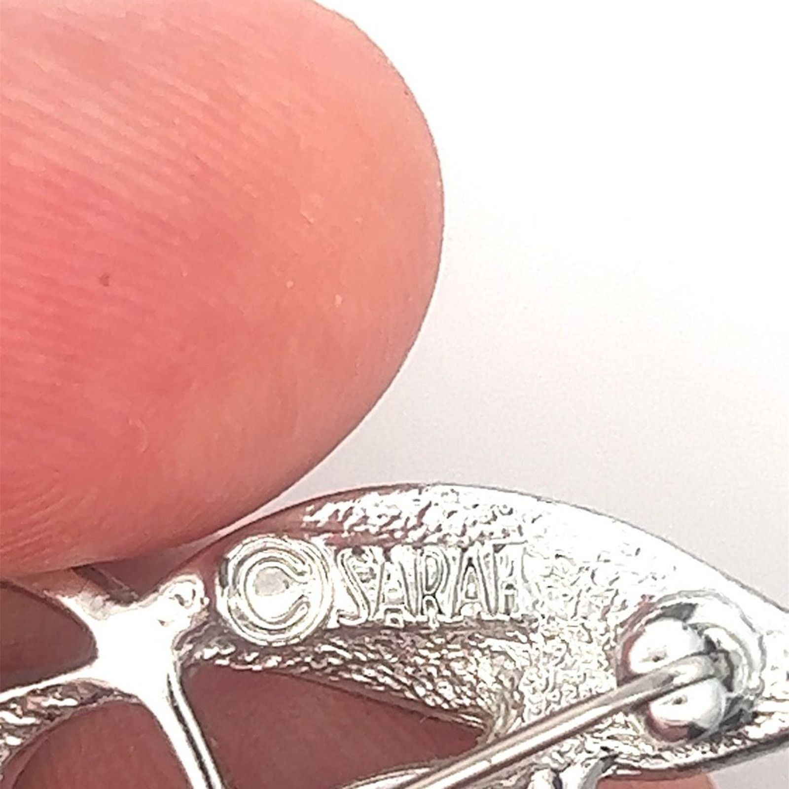 & Other Stories Vintage Signed Sarah Coventry Silver Tone Apple Brooch Pin Size ONE SIZE - 3 Thumbnail