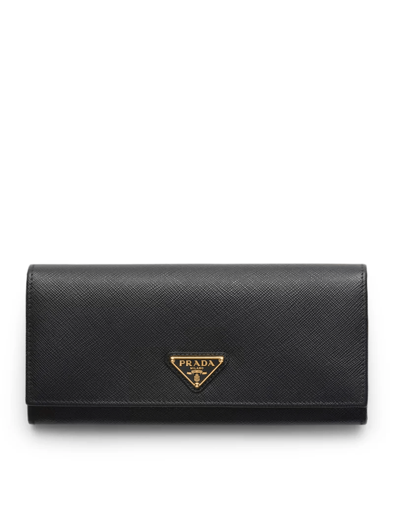 Prada PRADA Black Saffiano Leather Large Wallet New & Authentic Size ONE SIZE - 1 Thumbnail