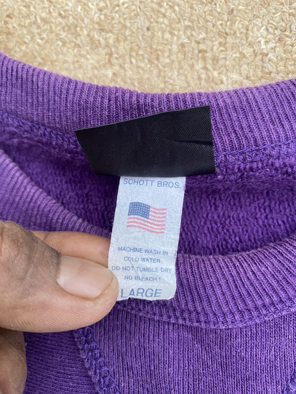 Schott × Vintage Vintage schott crewneck sweatshirt Size US L / EU 52-54 / 3 - 7 Thumbnail