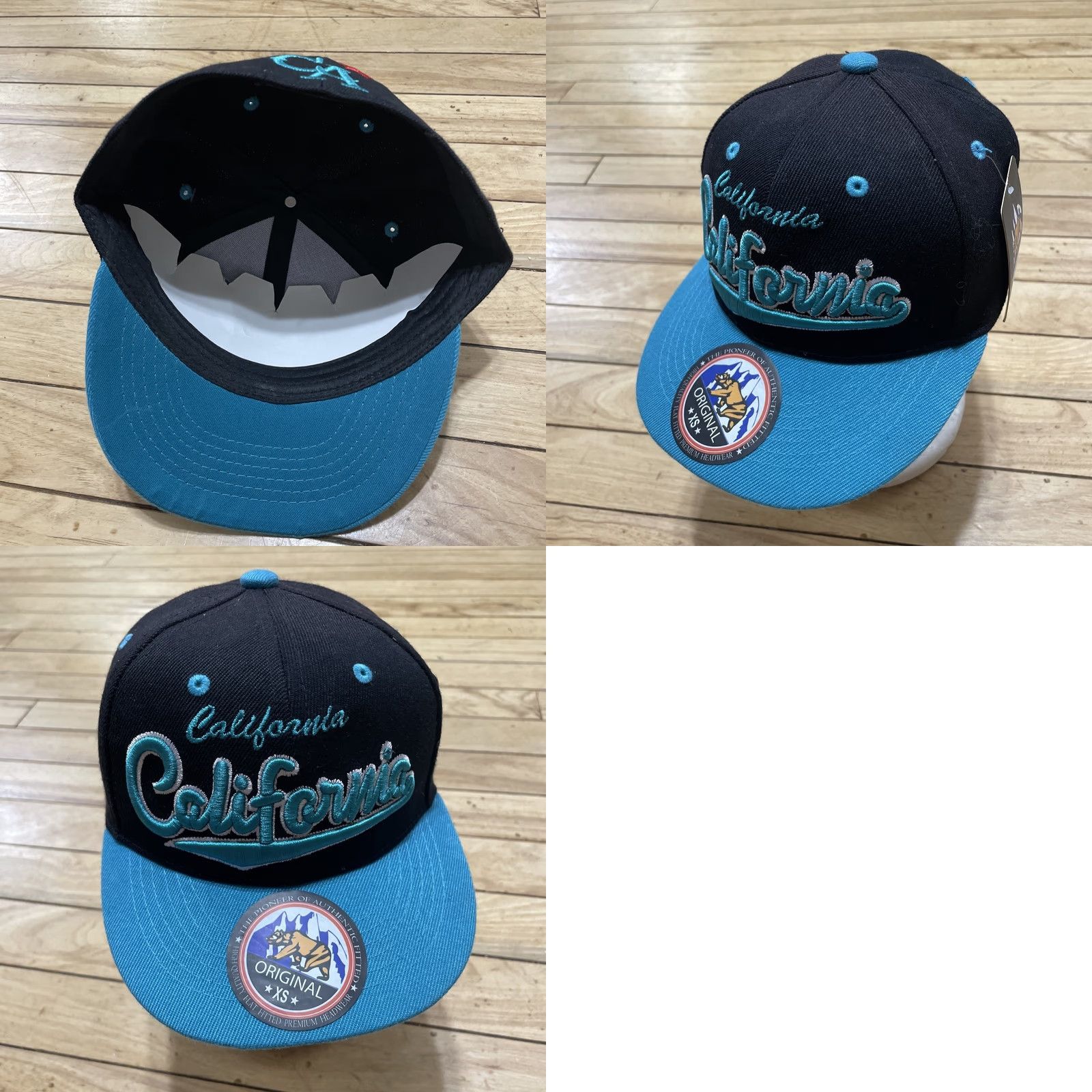 Vintage VINTAGE California Black Blue Teal Adjustable Hat Men XS Streetwear Cap Adjustable NEW Size ONE SIZE - 10 Thumbnail