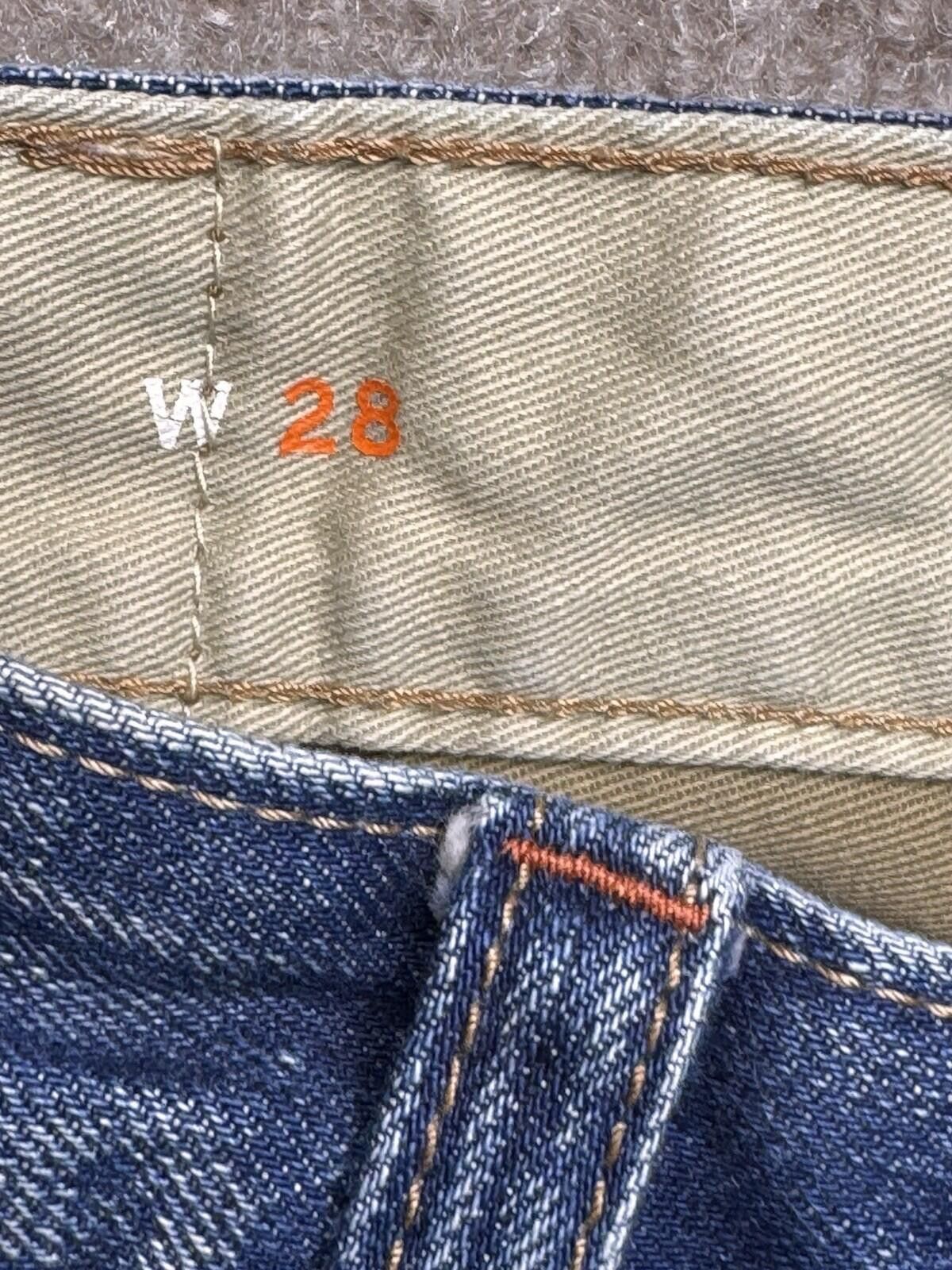 French Connection FCUK Jeans Wide Leg Mens 28 French Conn Blue Button Fly 751 Size US 28 / EU 44 - 5 Thumbnail