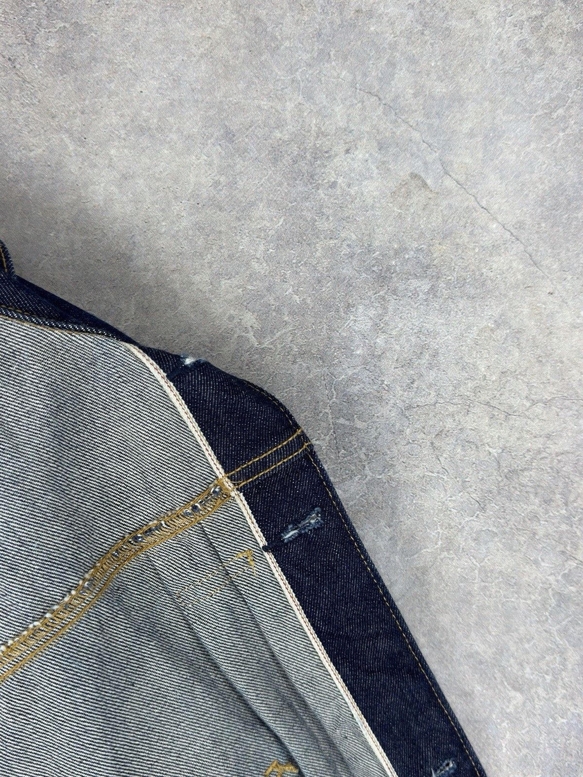 Roots 157 ROOTS J002 14.5 OZ Selvedge Raw Denim Jacket Type 1 Size US XL / EU 56 / 4 - 7 Thumbnail