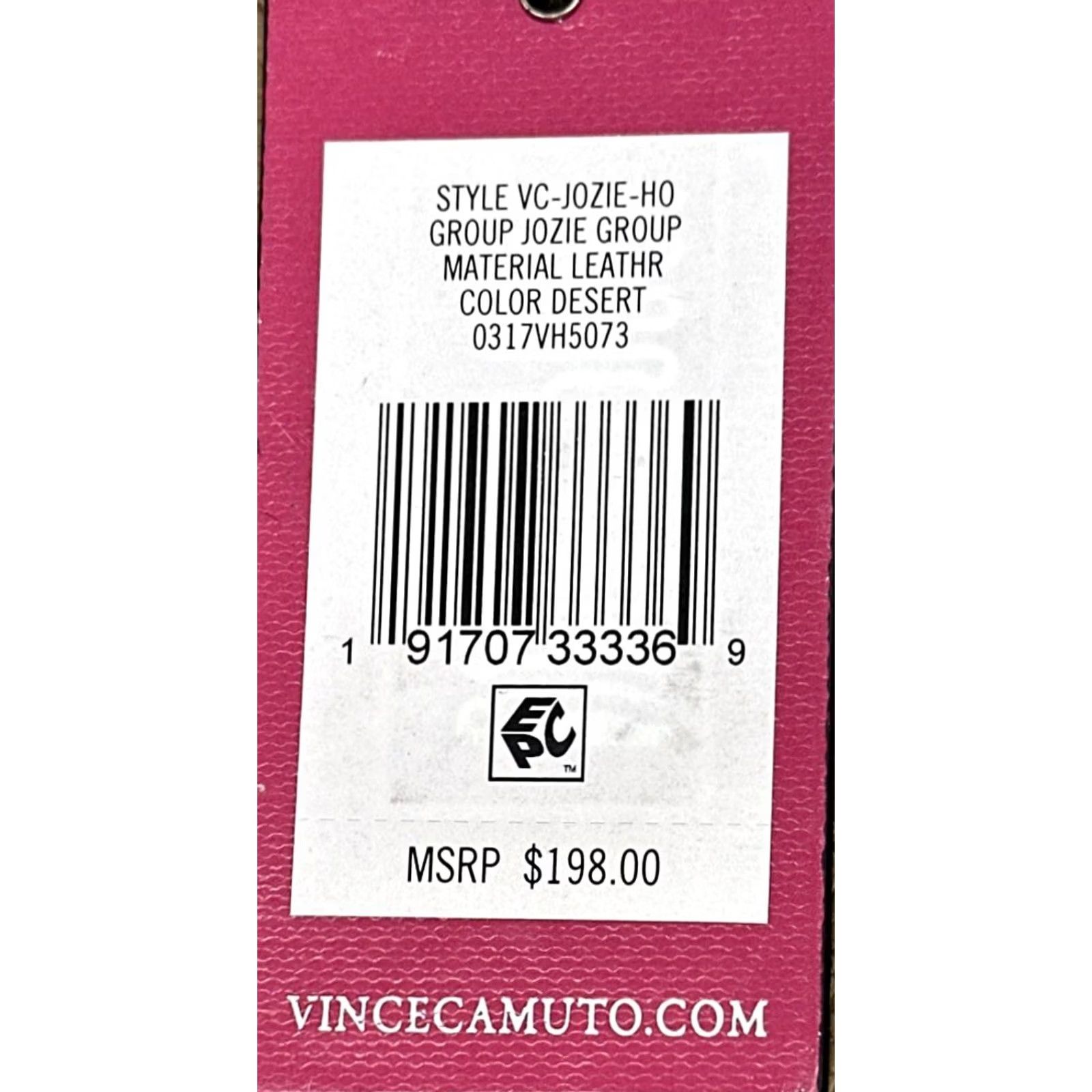 Vince Camuto Vince Camuto Jozie Hobo Bag Dessert Tan Wristlet Dust Bag Women Tan Leather Silver Hardware Inner Pockets 22 x 14 x 4 1/2 Snap Closure Size ONE SIZE - 3 Thumbnail