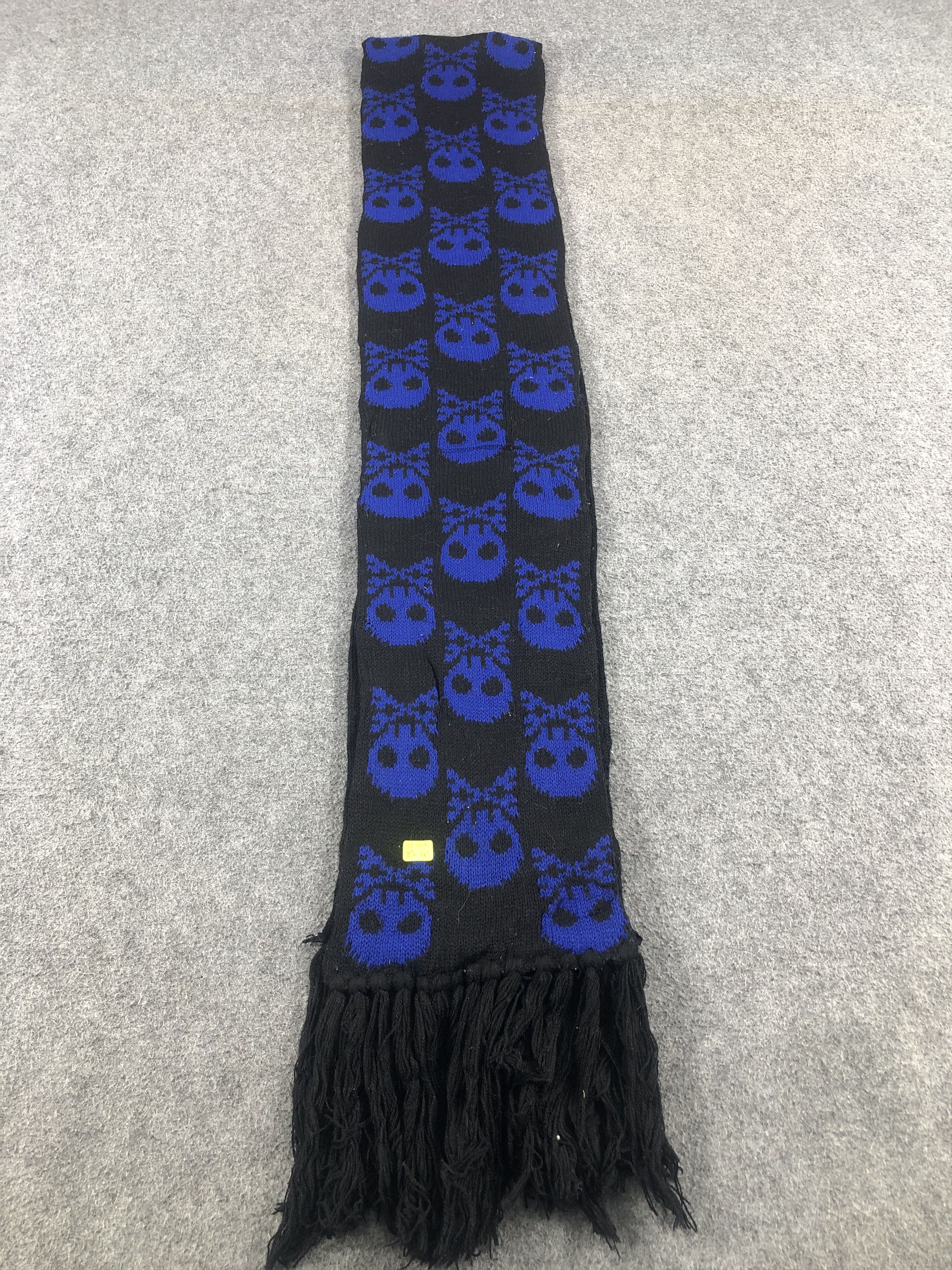 Vintage Skull Design Scarf / Muffler / Neckwear Size ONE SIZE - 2 Thumbnail