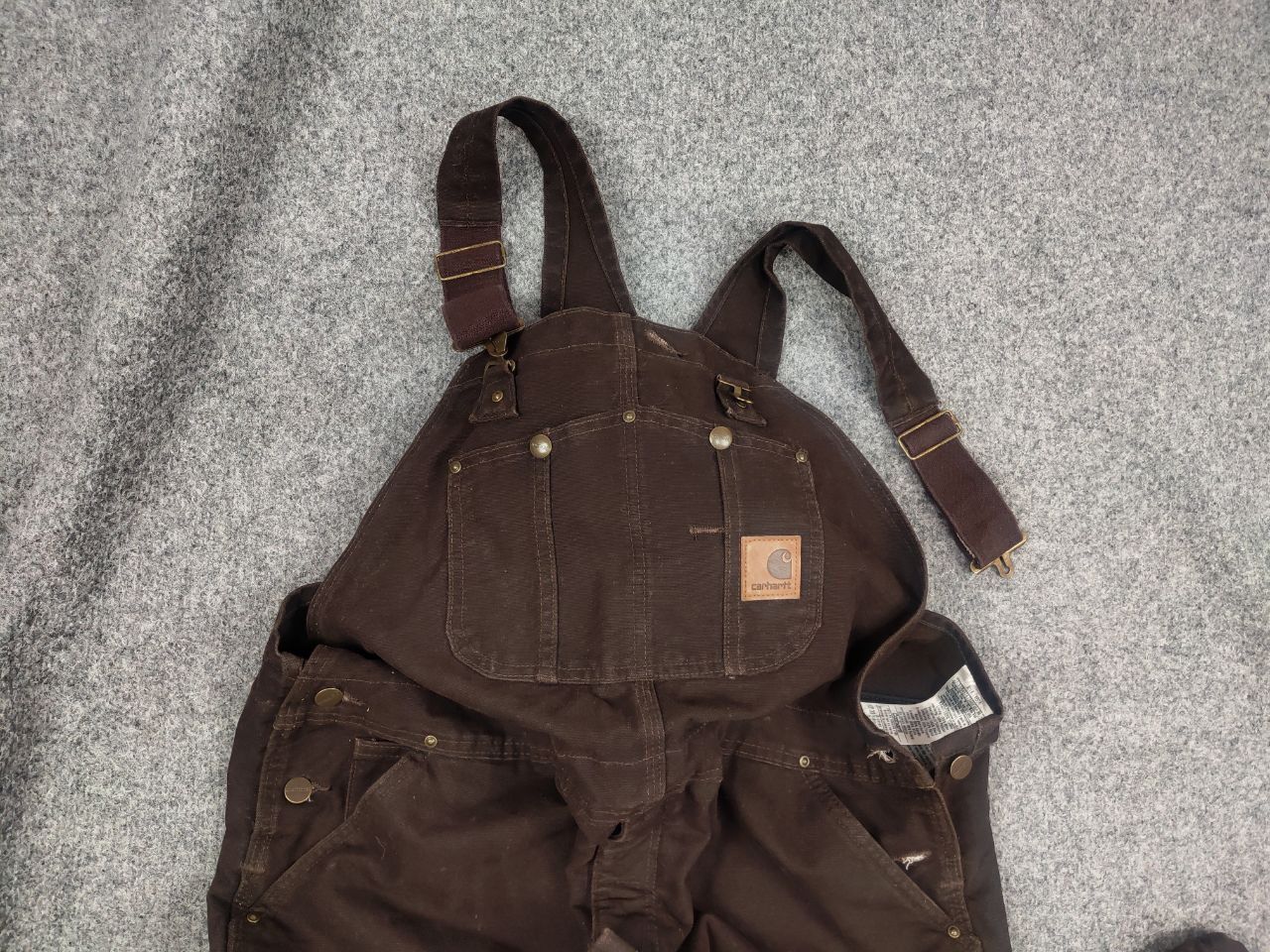 Carhartt Vintage Carhartt Baggy double knee Work canvas overalls USA Size US 36 / EU 52 - 3 Thumbnail