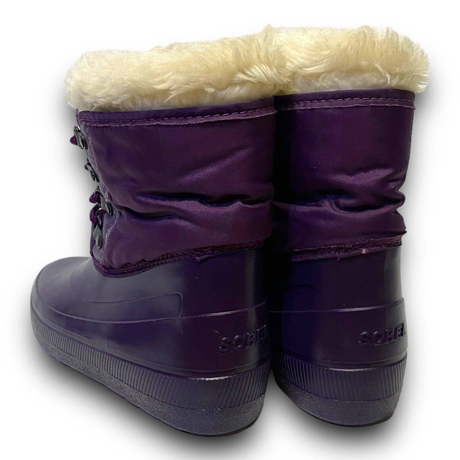 Vintage Vintage Sorel Purple Fur Lined Rubber Winter Rain Snow Boots Size US 5 / IT 35 - 2 Preview