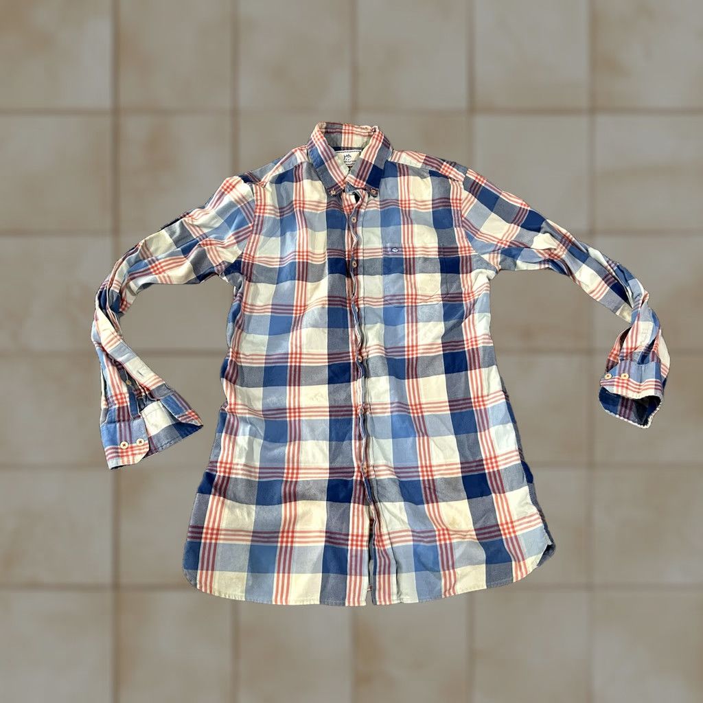 Southern Tide Southern Tide Shirt Mens Small Blue Red Plaid Button Long Sleeve Classic Fit Size US S / EU 44-46 / 1 - 1 Thumbnail