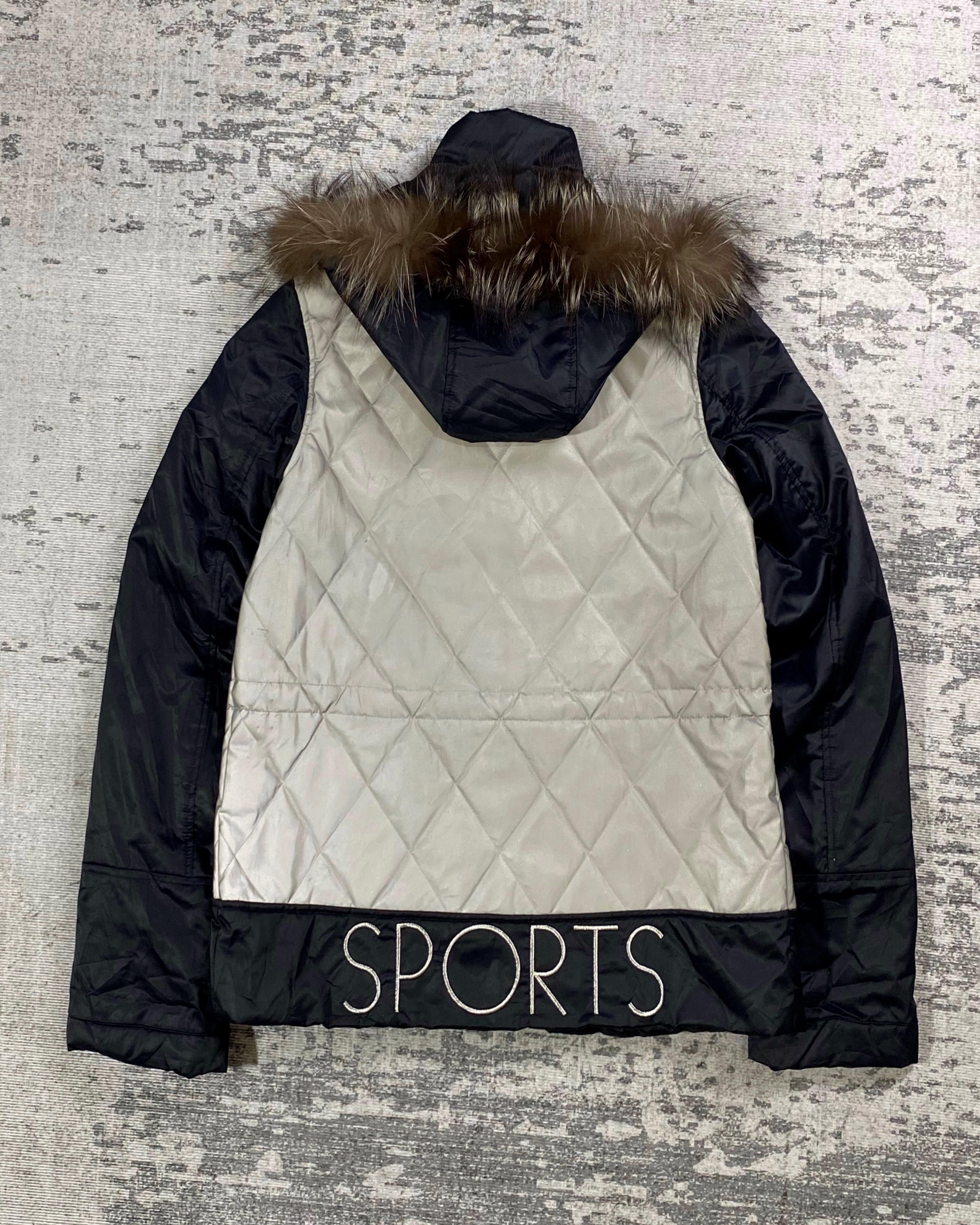 Japanese Brand 2000s Elle Quilted Reflective Fur Hodded y2k Lgb Ifsix Size US M / EU 48-50 / 2 - 2 Thumbnail