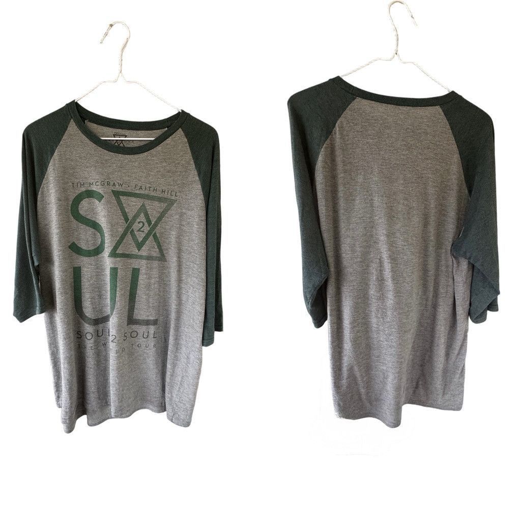 World Industries Tim McGraw Faith Hill Soul 2 Soul World Tour Shirt Sz Lg Size US L / EU 52-54 / 3 - 2 Thumbnail