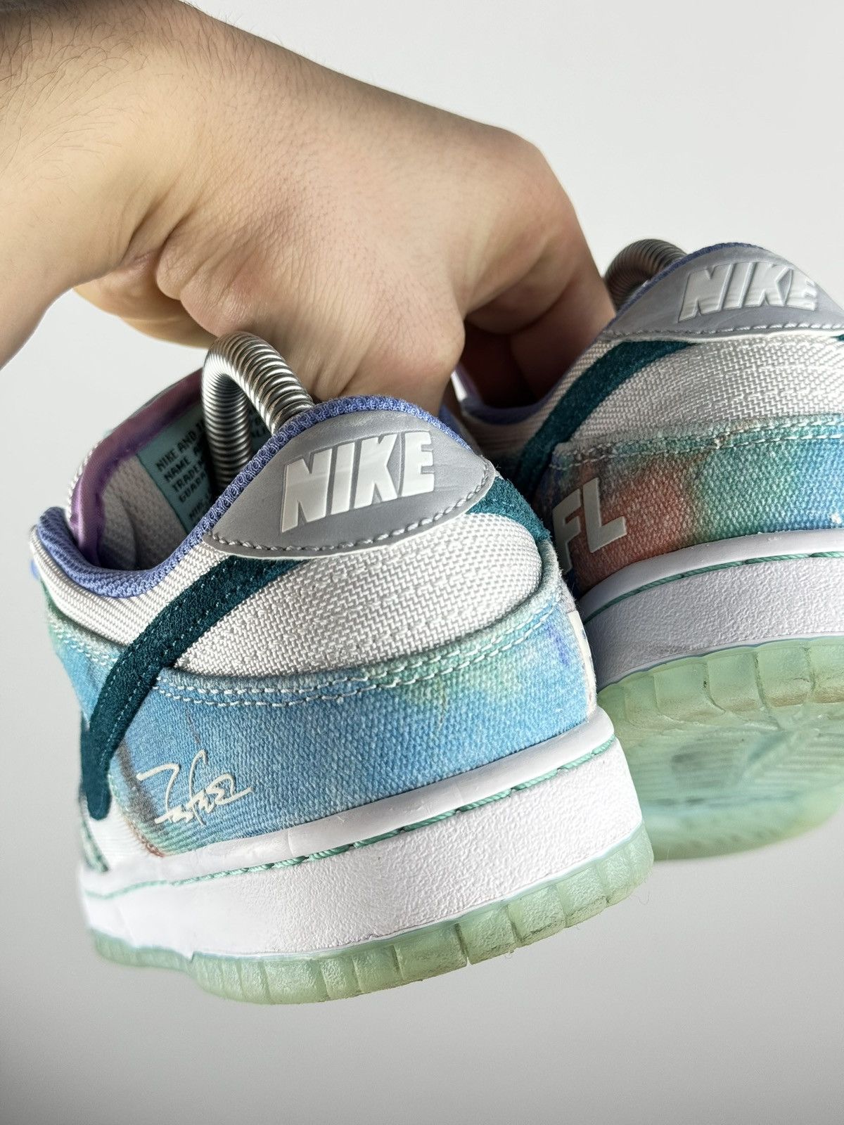 Nike Nike SB Dunk Low x Futura Laboratories Bleached Aqua Size US 6 / IT 36 - 6 Thumbnail