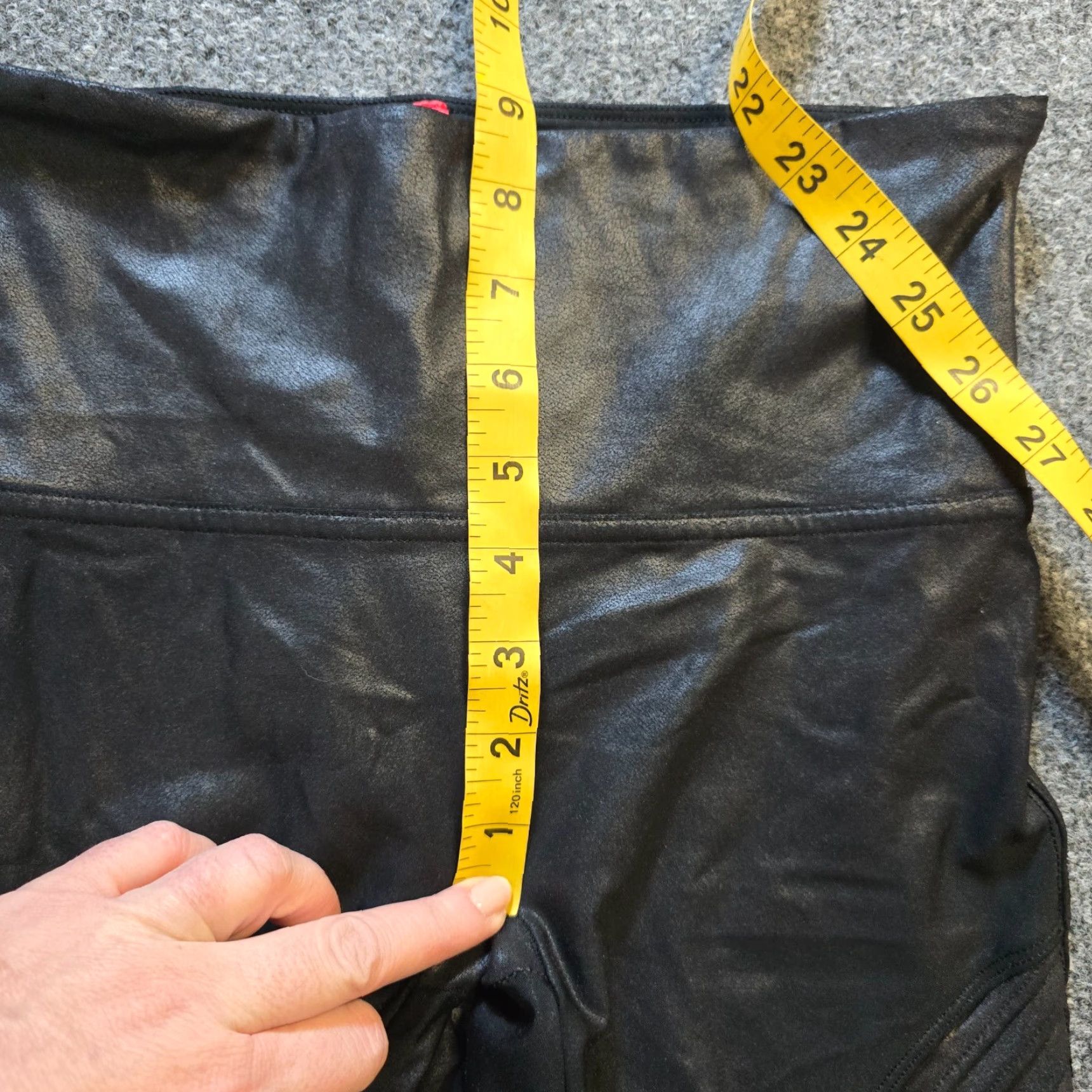 Spanx Spanx Pants Womens Medium Black Moto Vegan Leather Stretch Casual Capsule Basic Size 32" / US 10 / IT 46 - 6 Thumbnail
