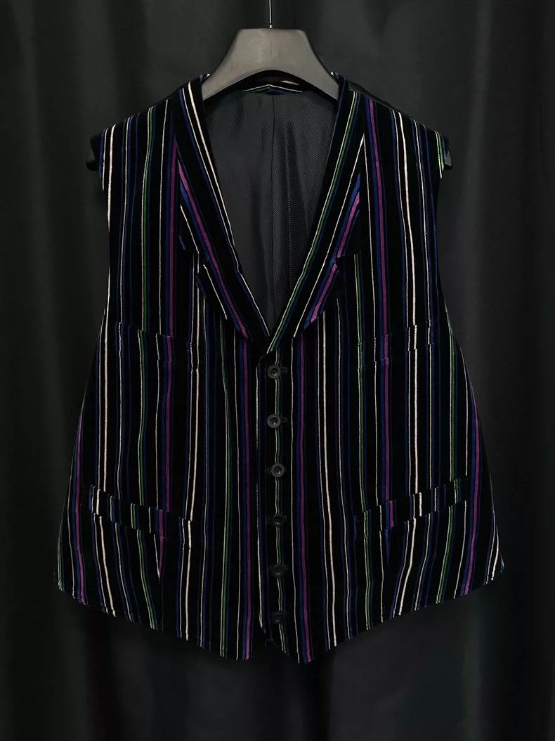 Yohji Yamamoto Yohji Yamamoto 93aw Velvet Silk Vest 2505-Nextarrow Size US M / EU 48-50 / 2 - 1 Thumbnail