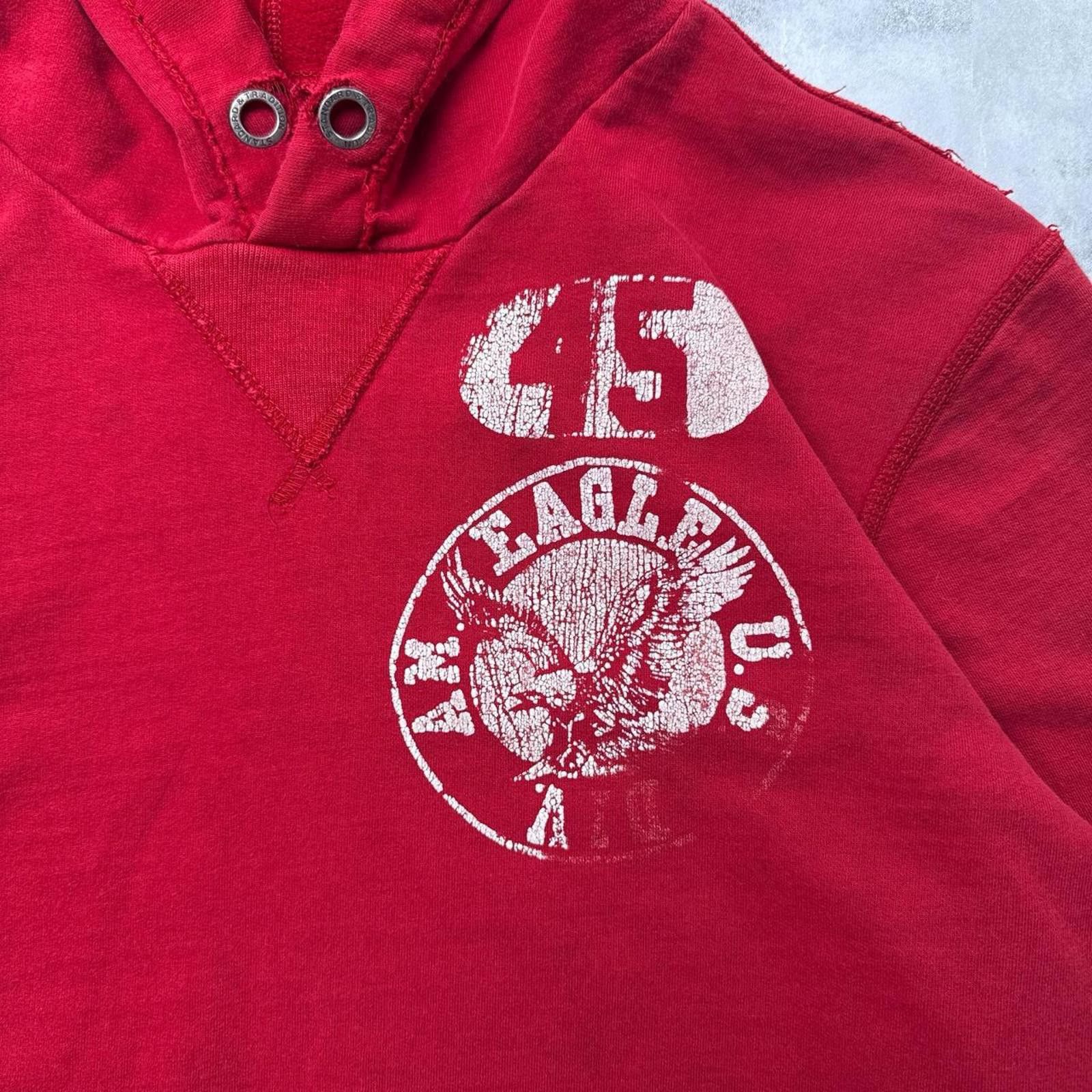 American Eagle Outfitters Y2K American Eagle 00s Red Hoodie Jacket Size US XL / EU 56 / 4 - 6 Thumbnail