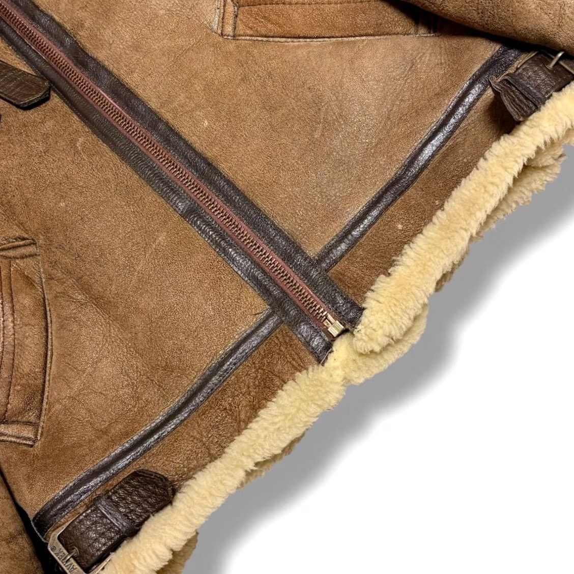 Avirex AVIREX Leather B-3 Flight Jacket Size 40 Light Brown Mens Jacket 40 Leather USA Gloves? Size US XXS / EU 40 - 5 Thumbnail