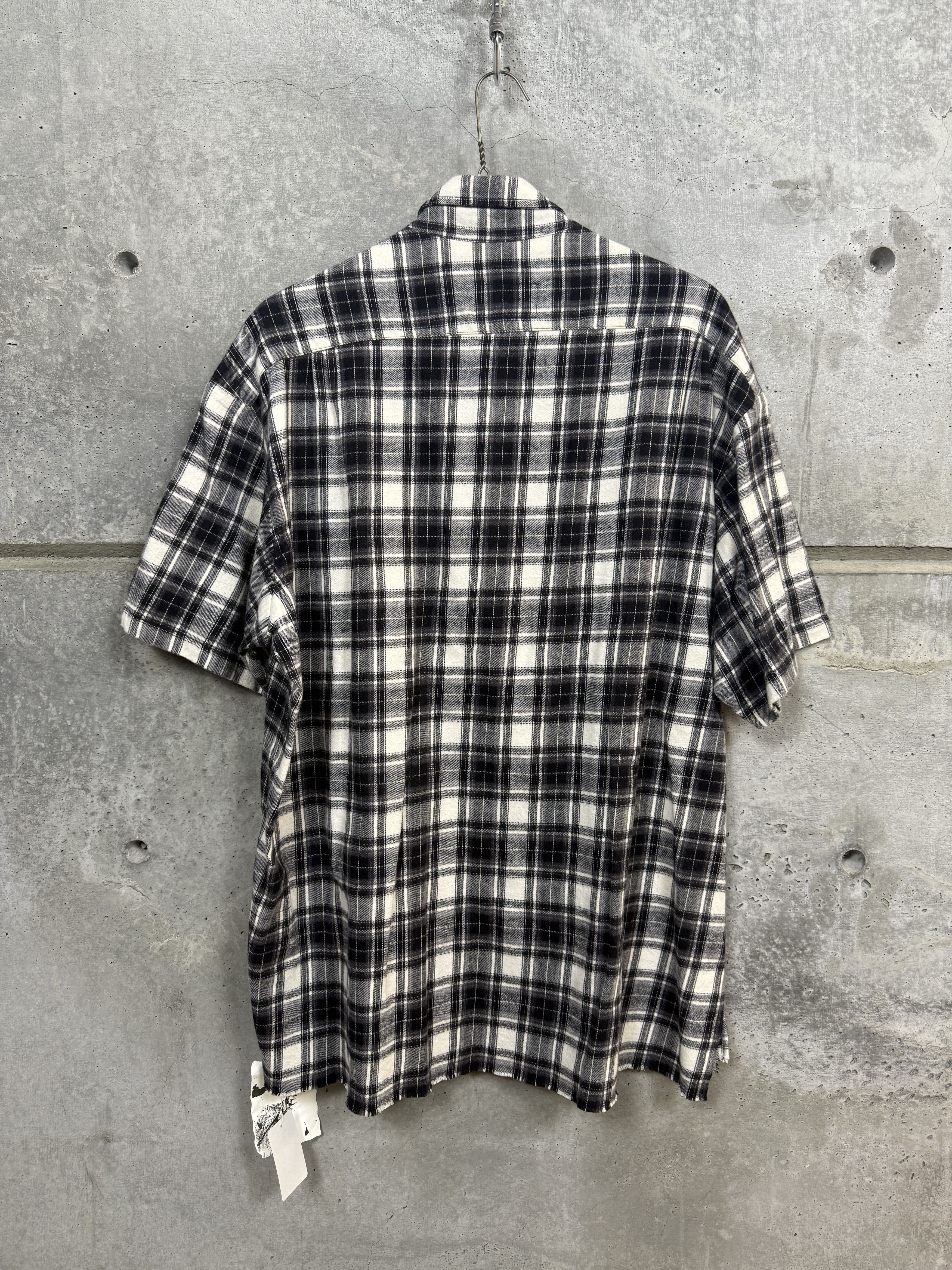 Greg Lauren $750 Greg Lauren Short Sleeve Plaid Shirt Size US XL / EU 56 / 4 - 7 Thumbnail
