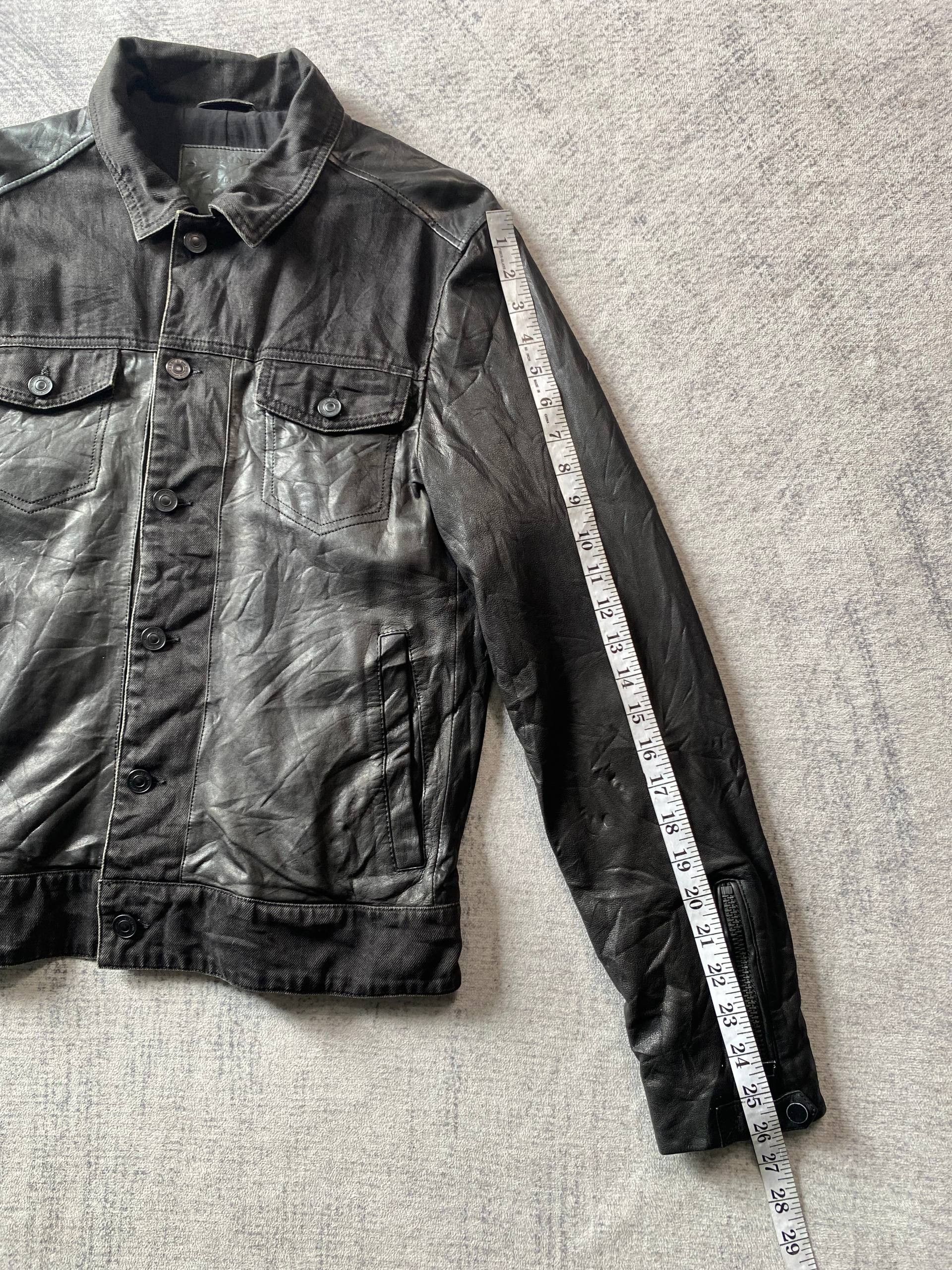 Allsaints Allsaints Noir Biker Denim Leather Jacket Size US S / EU 44-46 / 1 - 15 Thumbnail