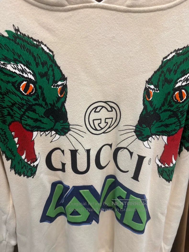 Gucci Gucci Wolf head printed letter hoodie Size US M / EU 48-50 / 2 - 3 Thumbnail