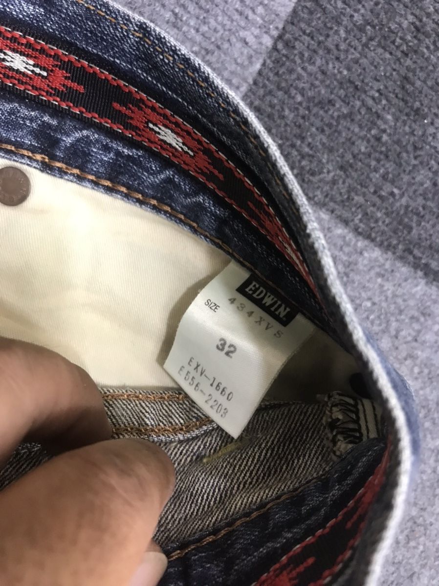 Edwin 💥THRASHED💥Edwin XV Stone Wash Distressed Denim Size US 34 / EU 50 - 24 Thumbnail