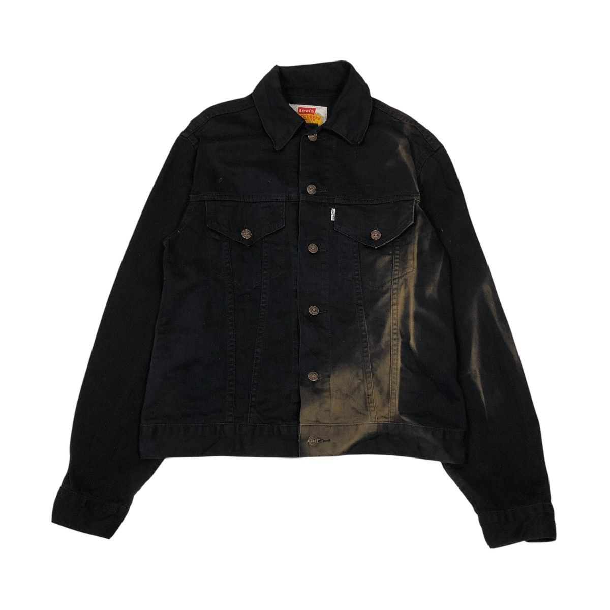Levi's 🔥VINTAGE BIKER JACKET LEVI’S SUN FADED DESIGN VERY RARE Size US M / EU 48-50 / 2 - 1 Thumbnail