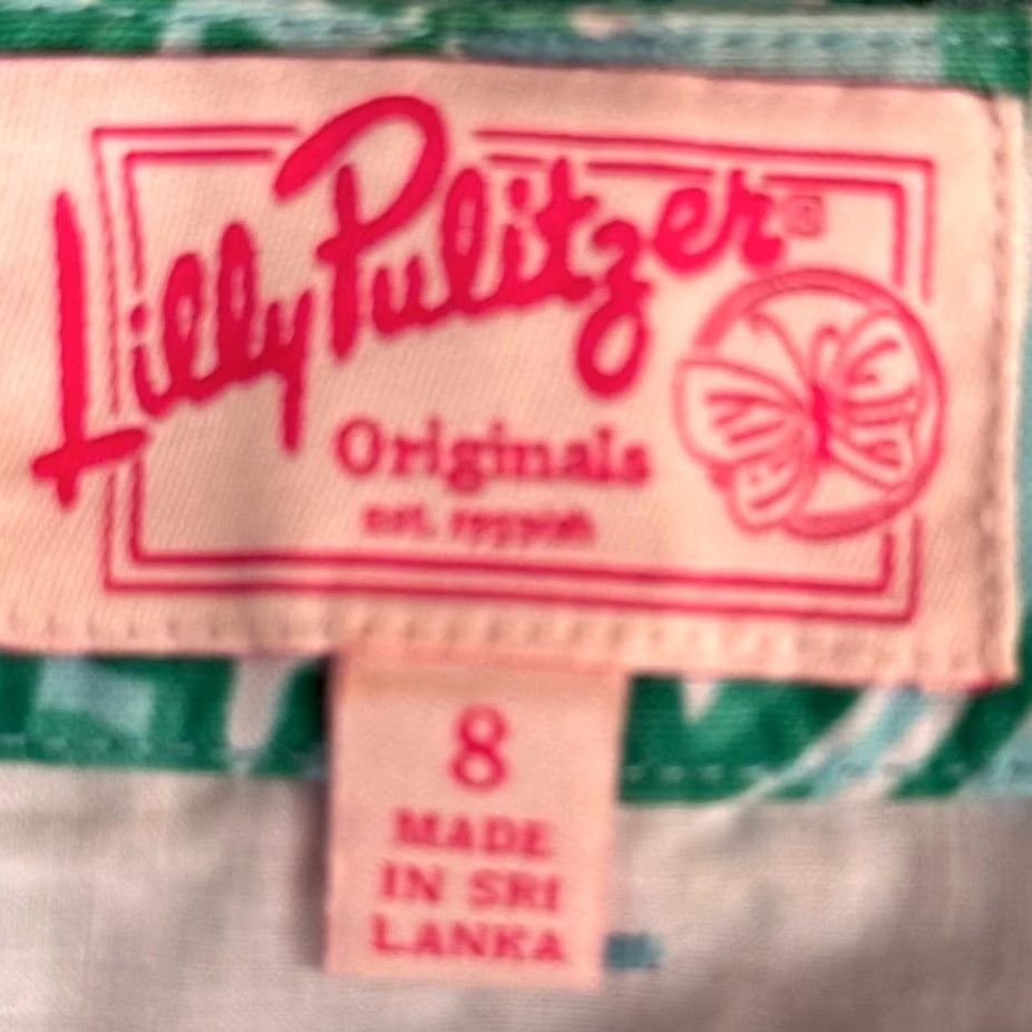 Lilly Pulitzer Lilly Pulitzer Skirt Sz 8 Rochelle Pineapple Toucan Tango Mini Bamboo Belt Green Size 30" / US 8 / IT 44 - 3 Thumbnail