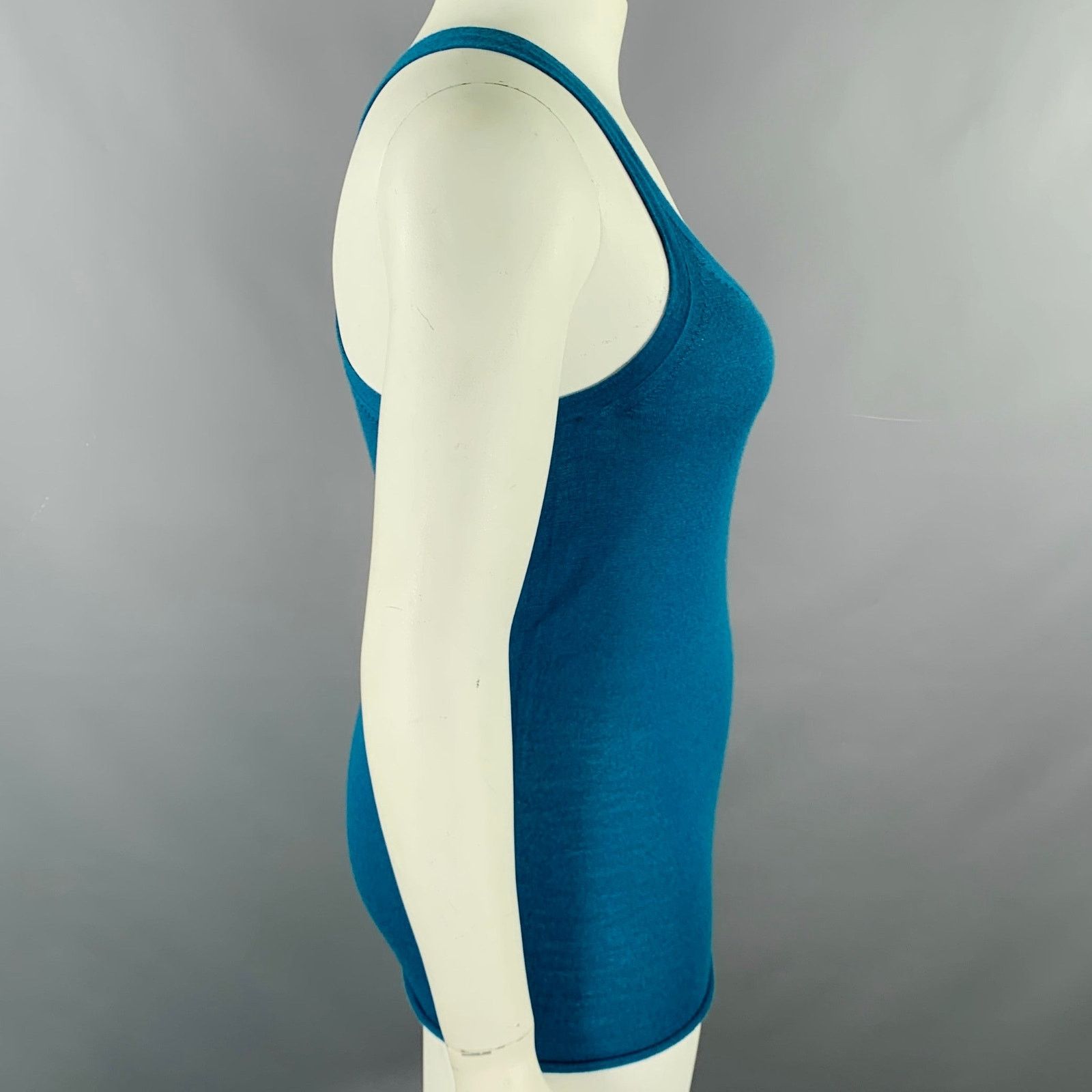 Tse TSE Size L Blue Racerback Casual Top Size L / US 10 / IT 46 - 2 Thumbnail