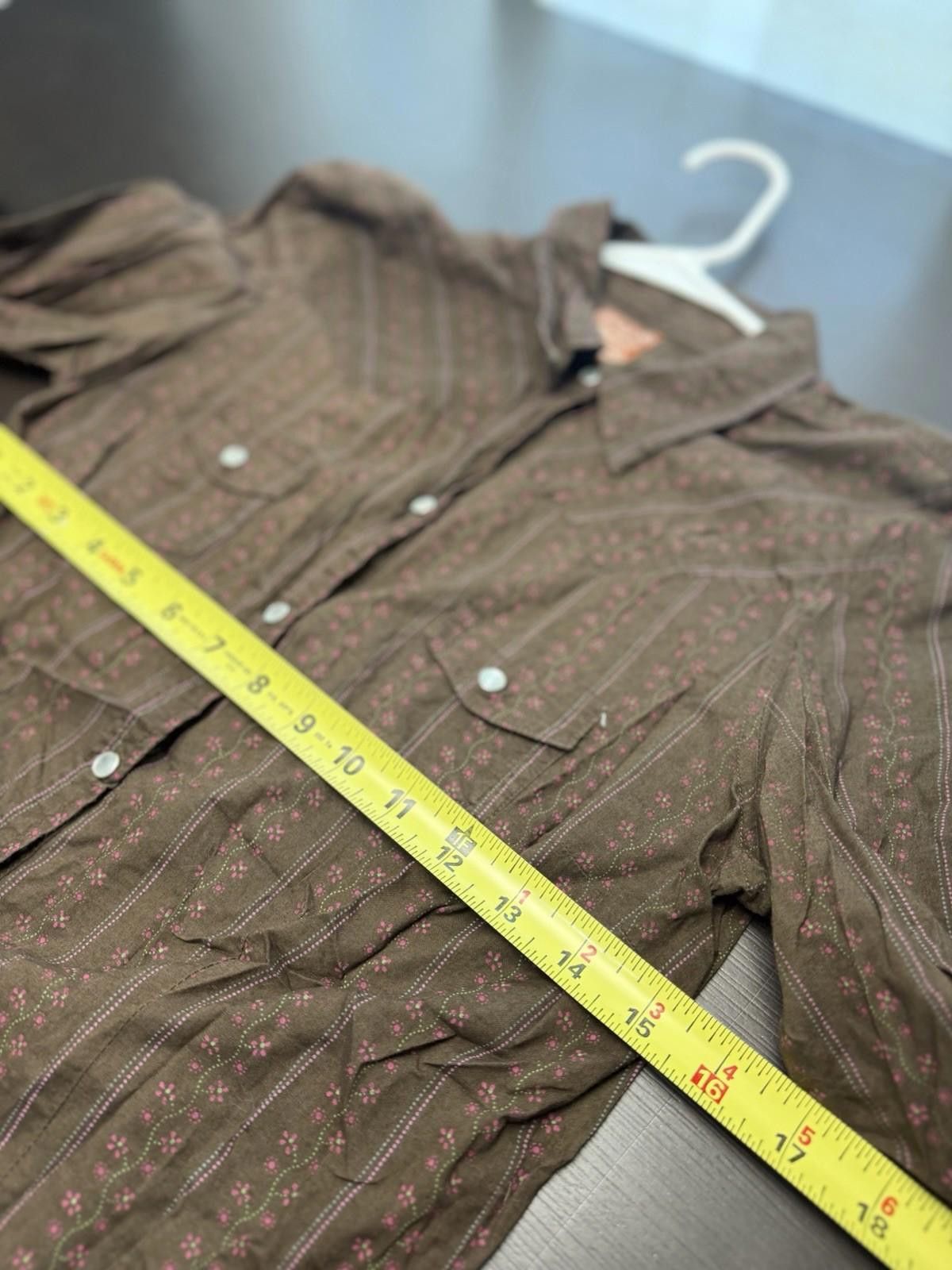 Aeropostale Y2K Aeropostale Western Pearl Snap Shirt Brown Floral M Size M / US 6-8 / IT 42-44 - 5 Thumbnail